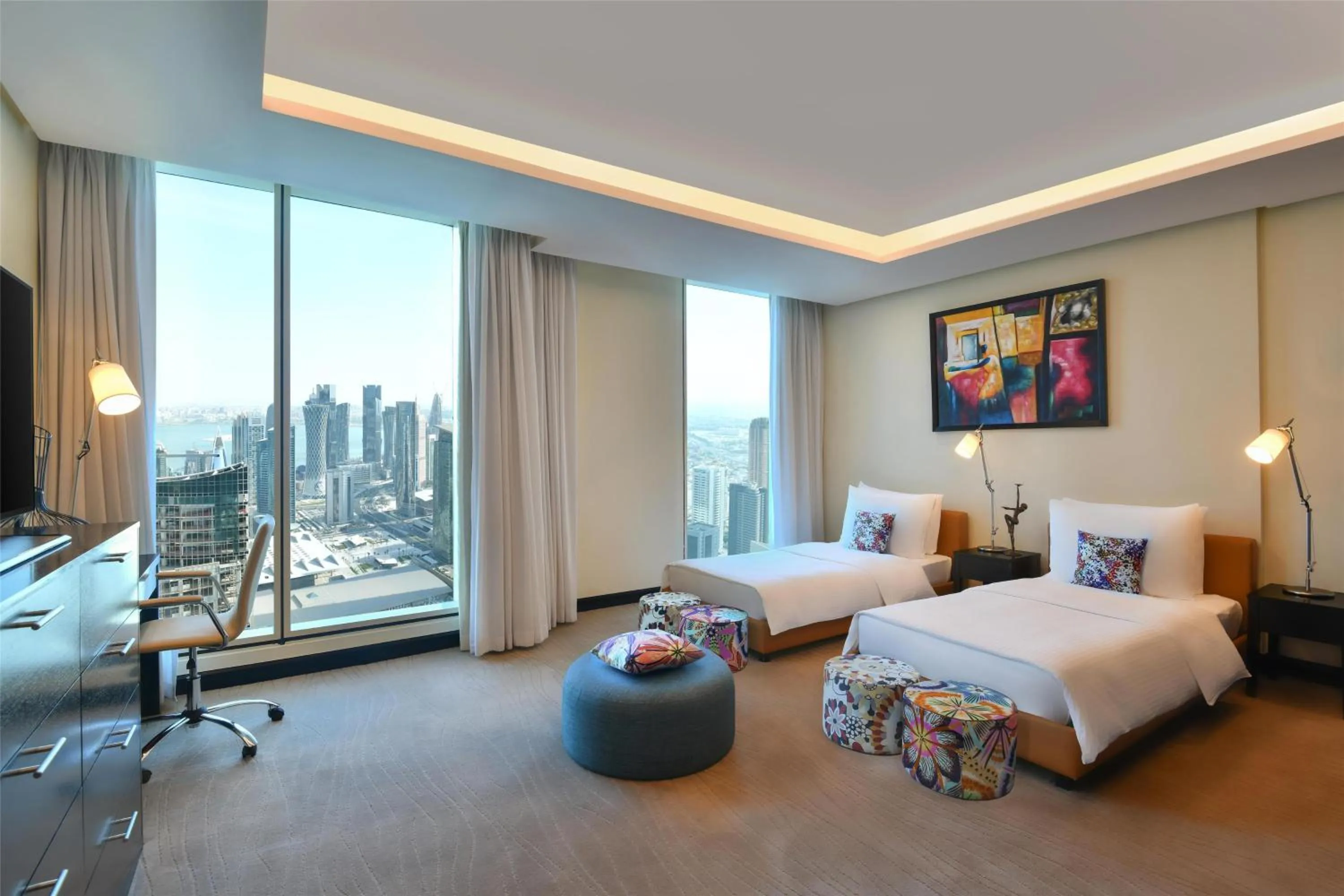 Bedroom, Bed in Kempinski Residences & Suites, Doha