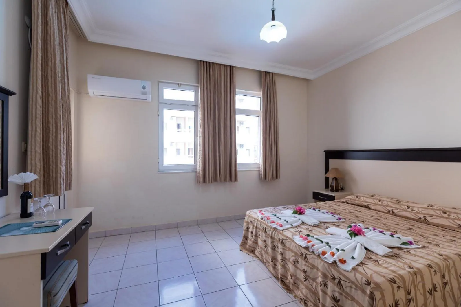 Bedroom in Helios Hotel