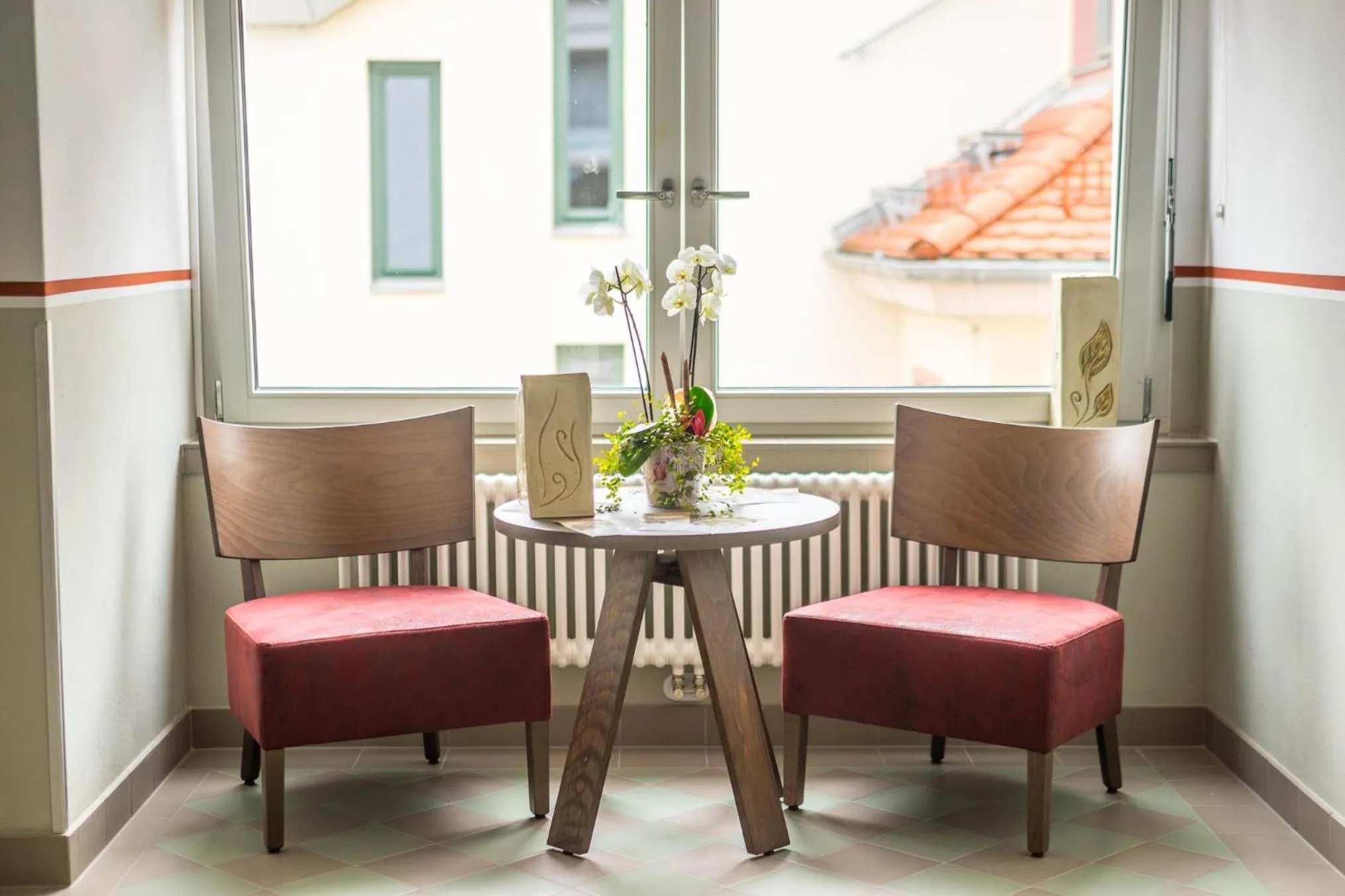 Seating area in Schumanns Garten