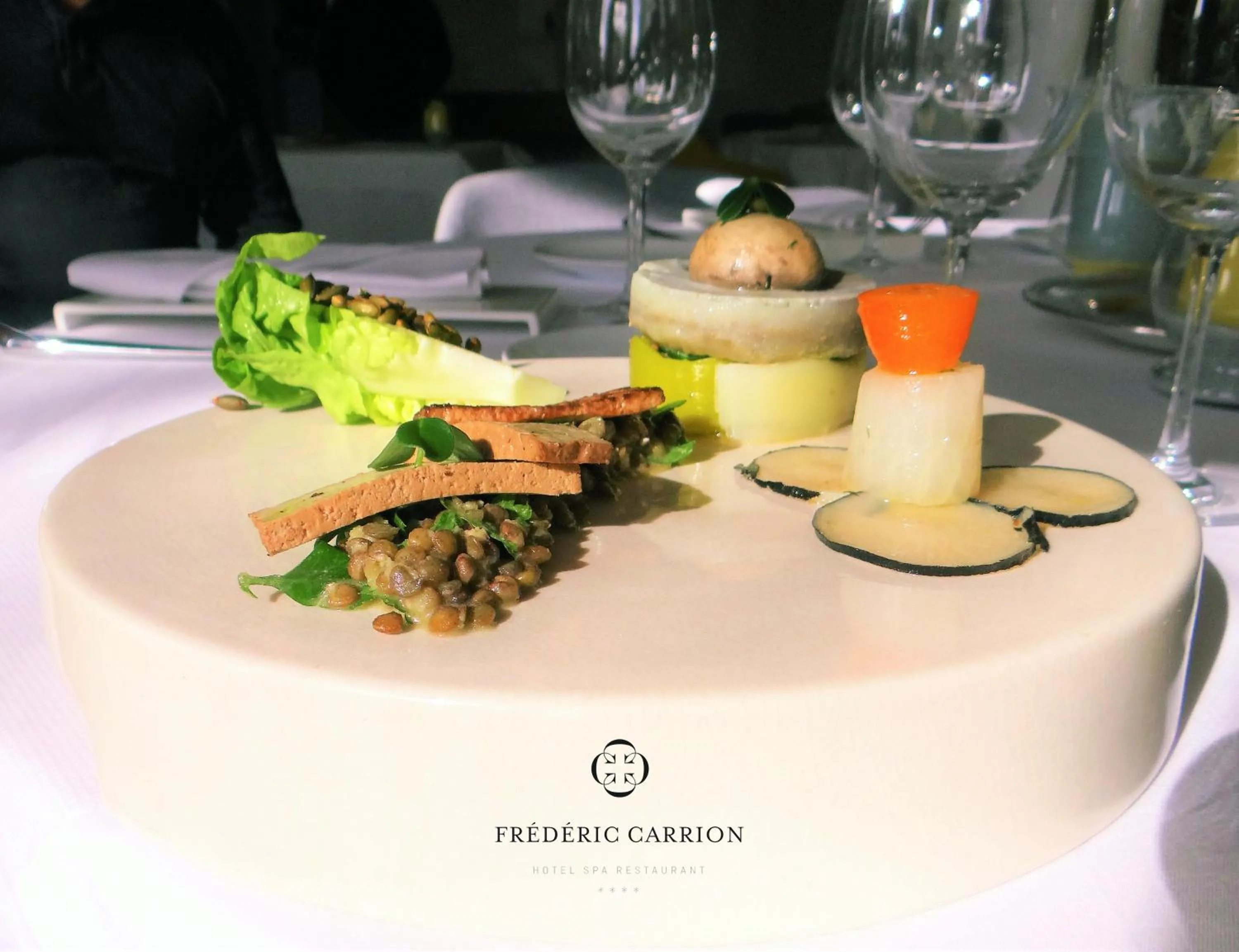 Restaurant/places to eat in Frédéric Carrion - Cuisine, Hôtel & Spa
