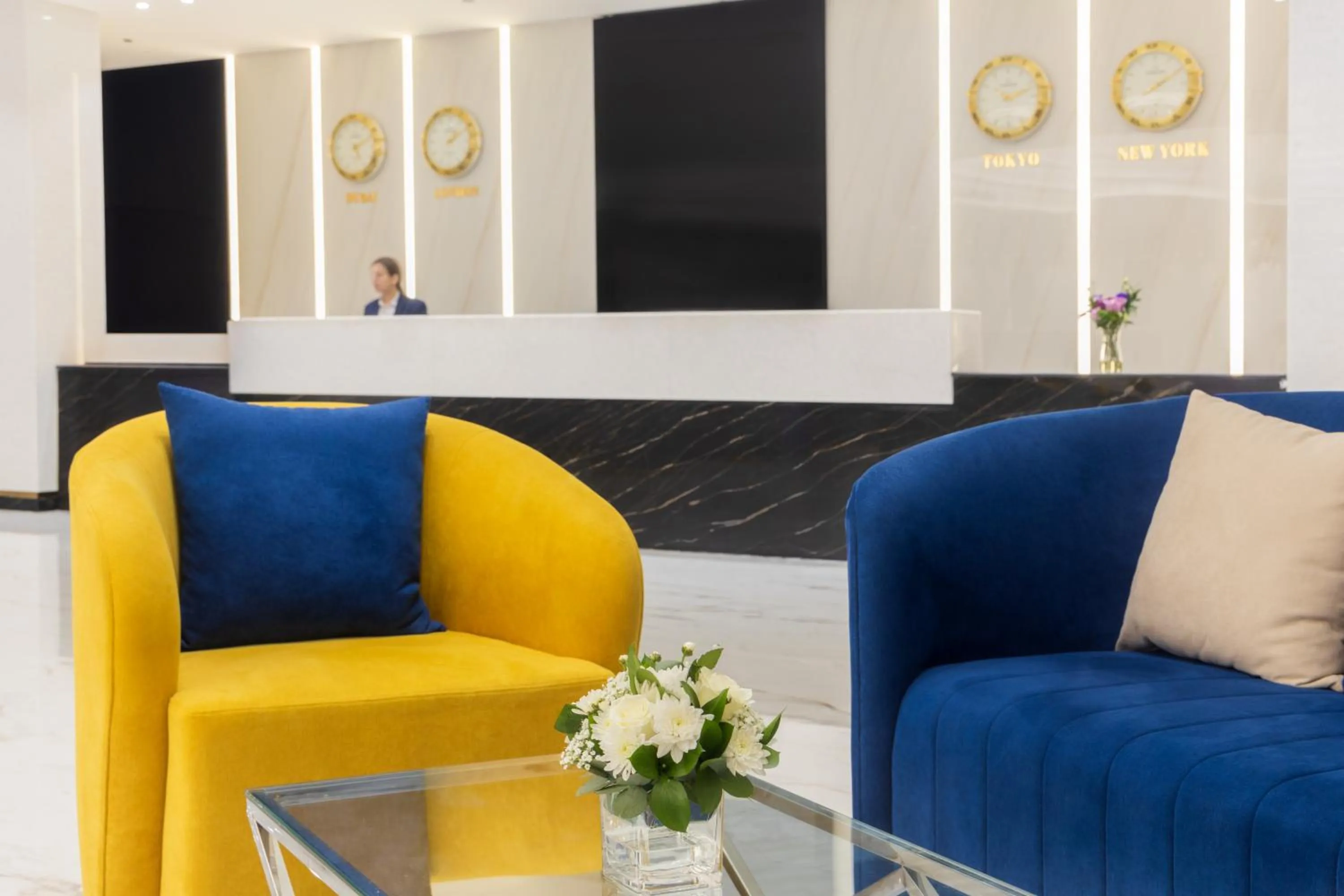 Lobby or reception in MD Hotel By Gewan