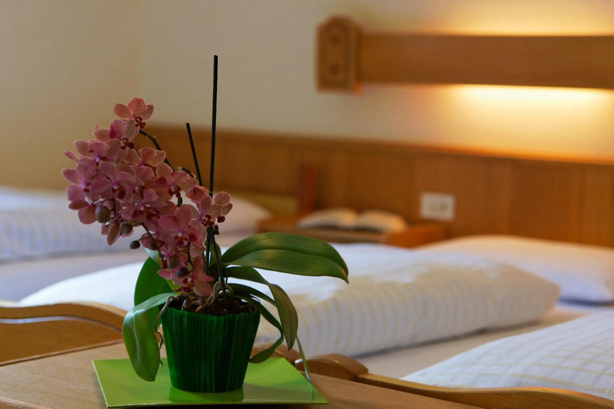 Decorative detail, Bed in Hotel Genziana