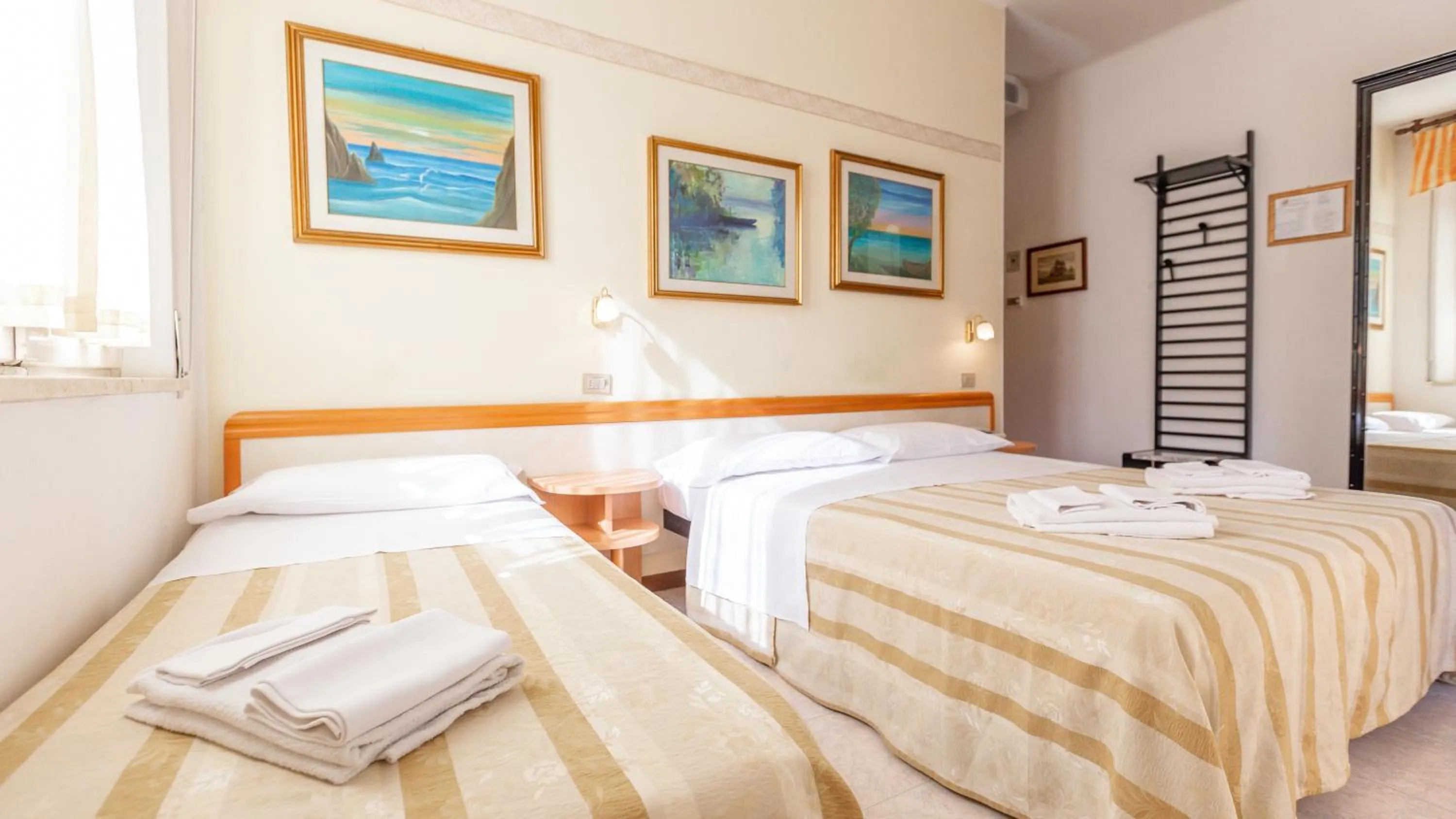 Bed in Hotel Parco Fellini