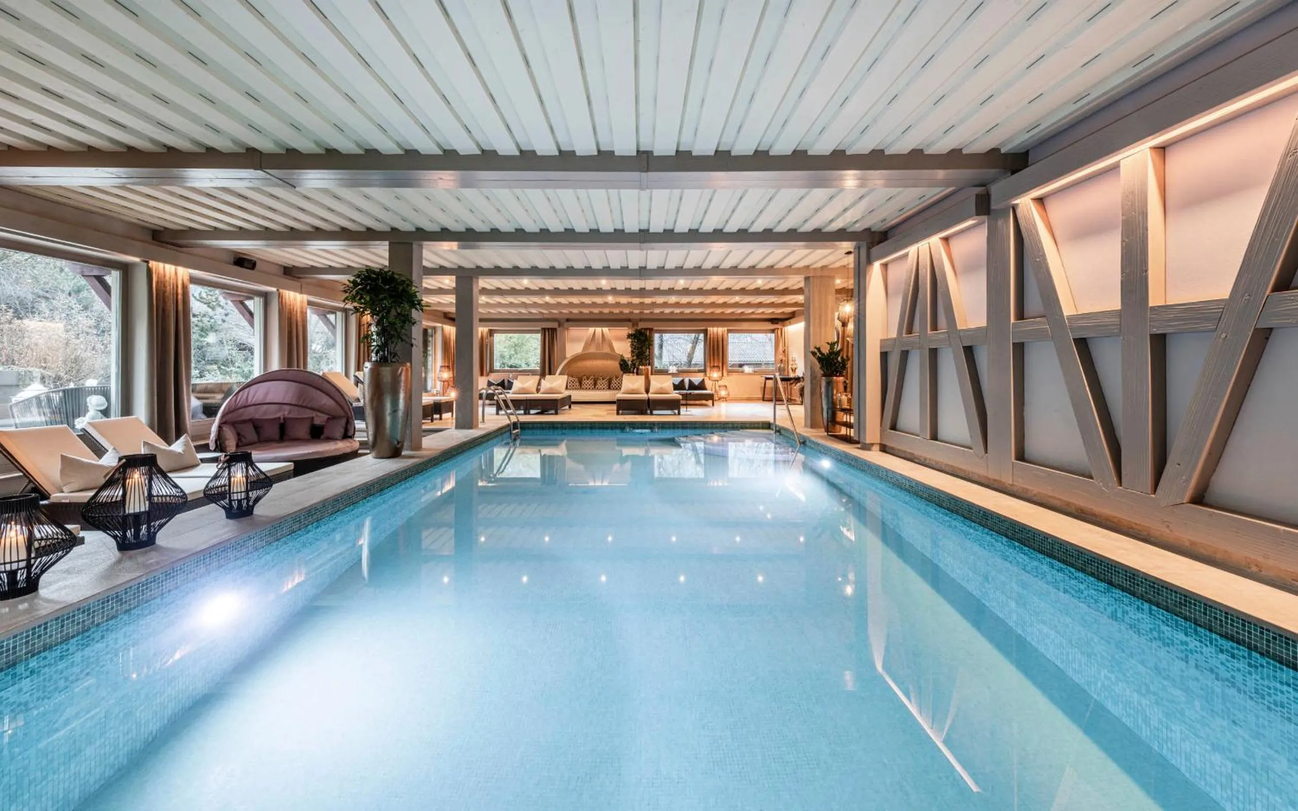 Swimming pool in Romantik Hotel & Restaurant Stafler