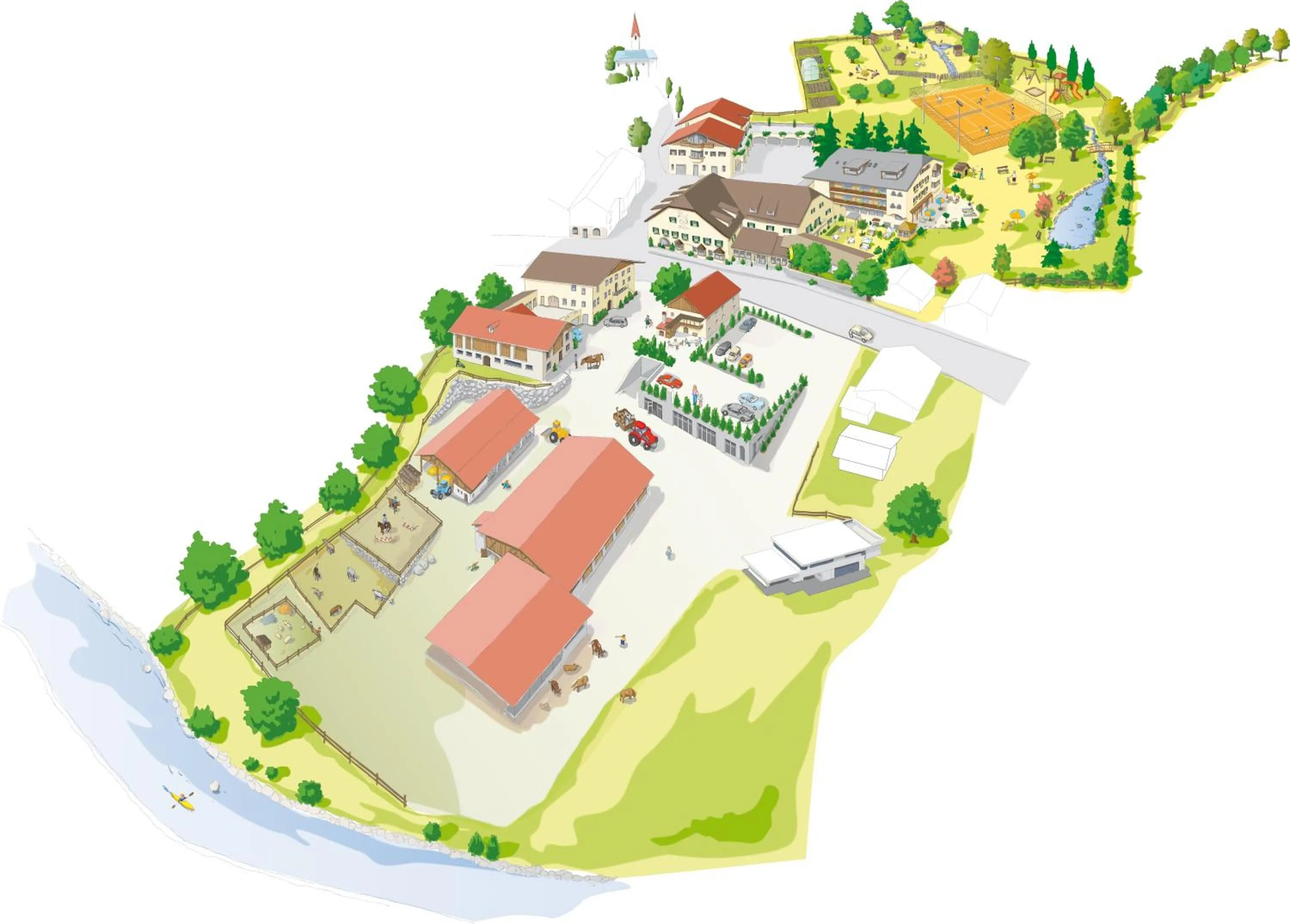 Bird's eye view in Romantik Hotel & Restaurant Stafler