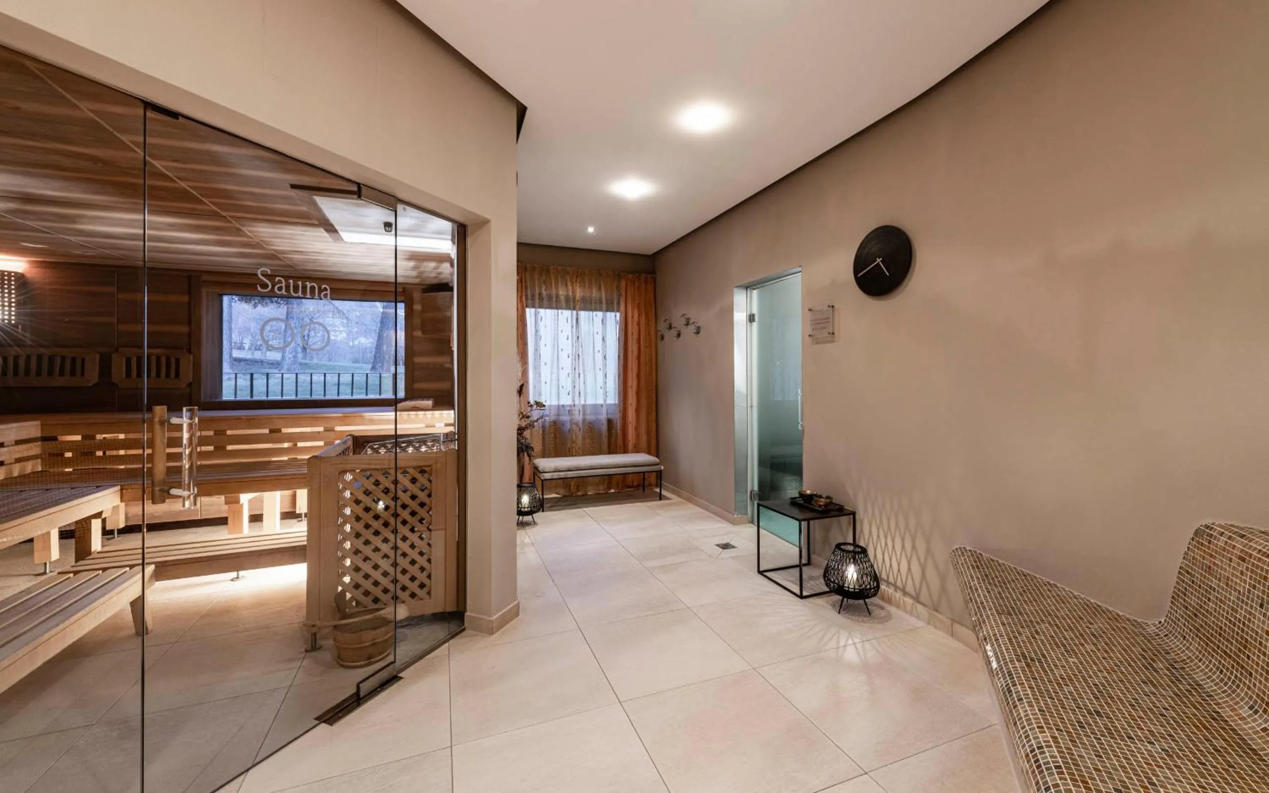 Sauna in Romantik Hotel & Restaurant Stafler