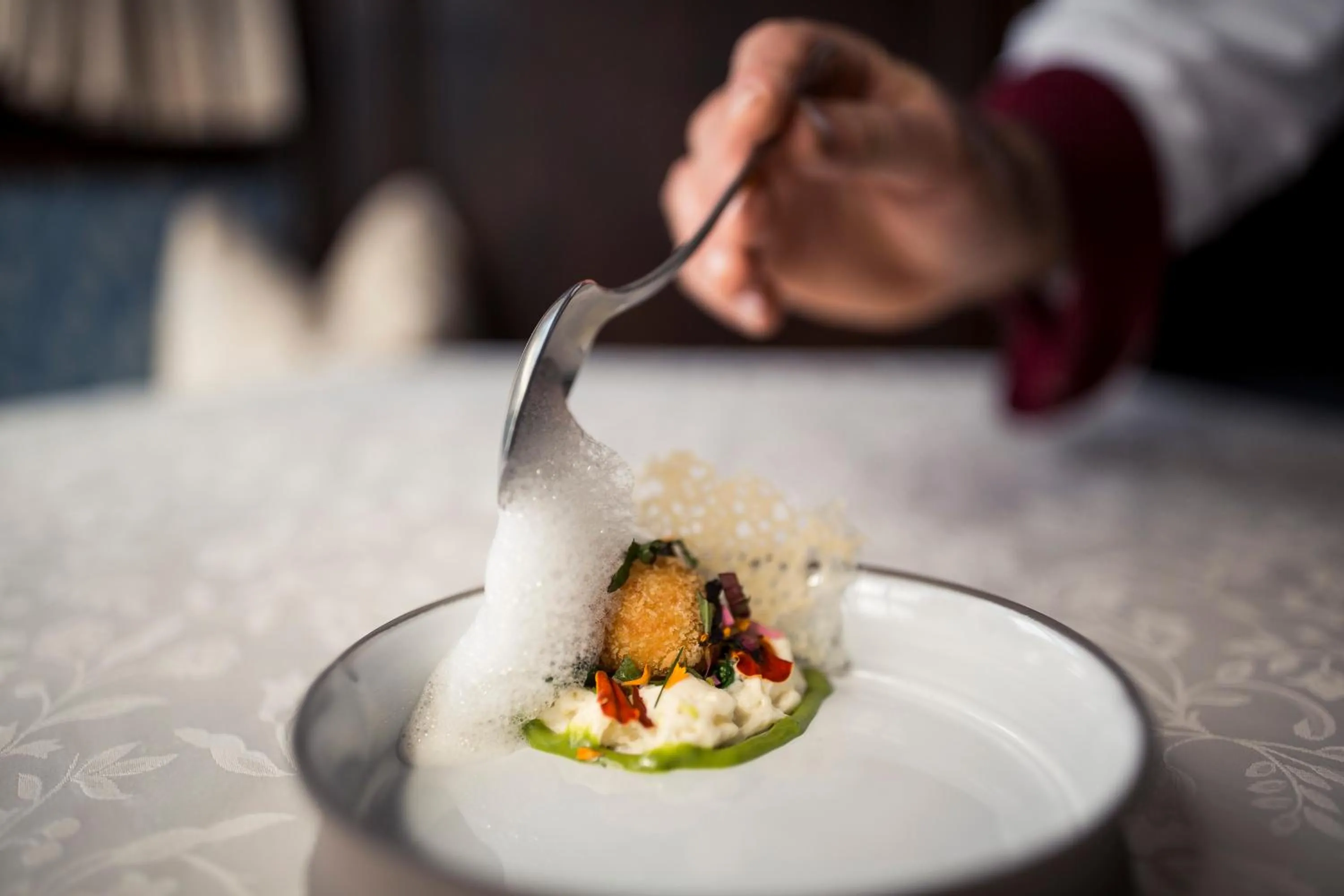 Food close-up in Romantik Hotel & Restaurant Stafler