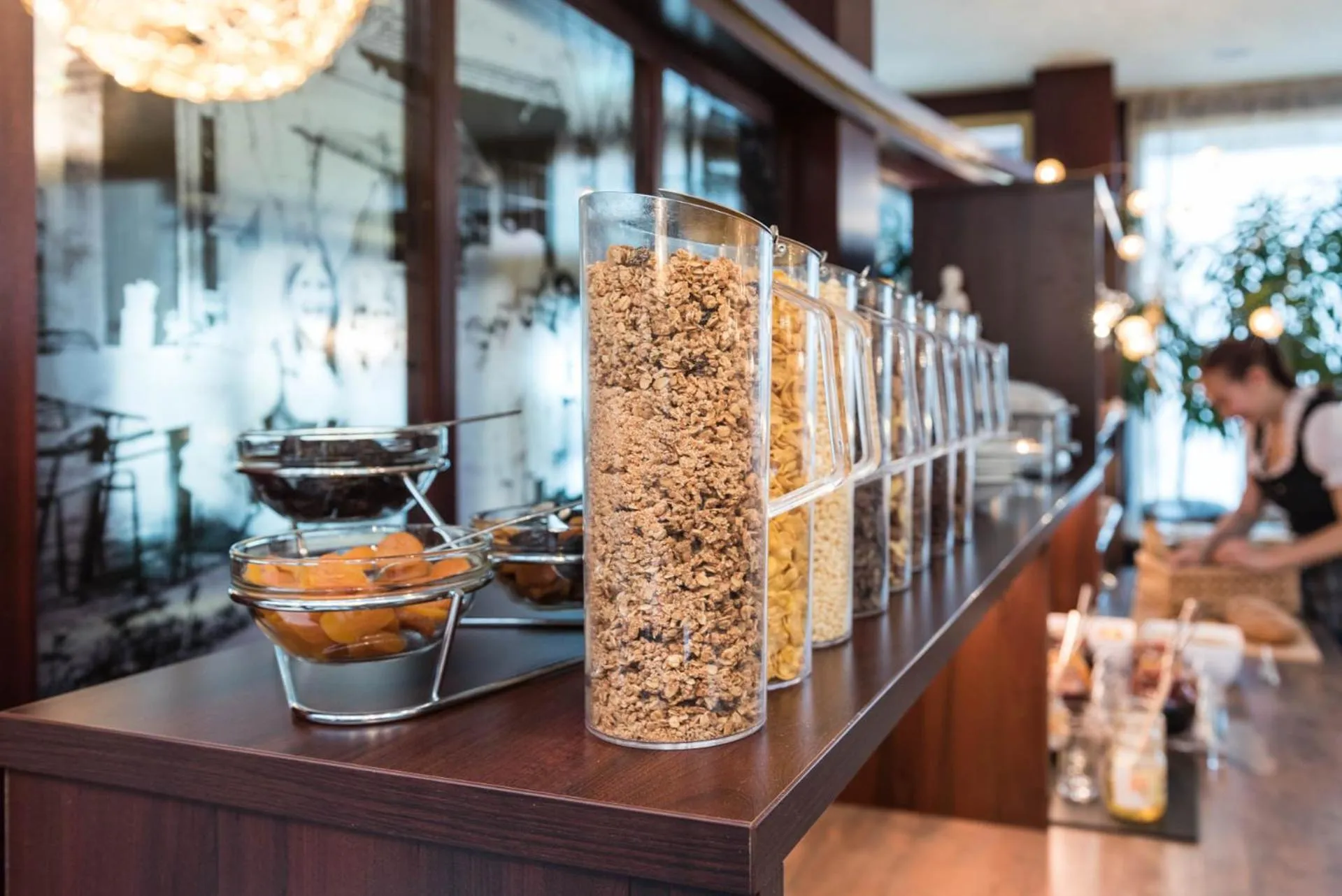 Continental breakfast in Romantik Hotel & Restaurant Stafler