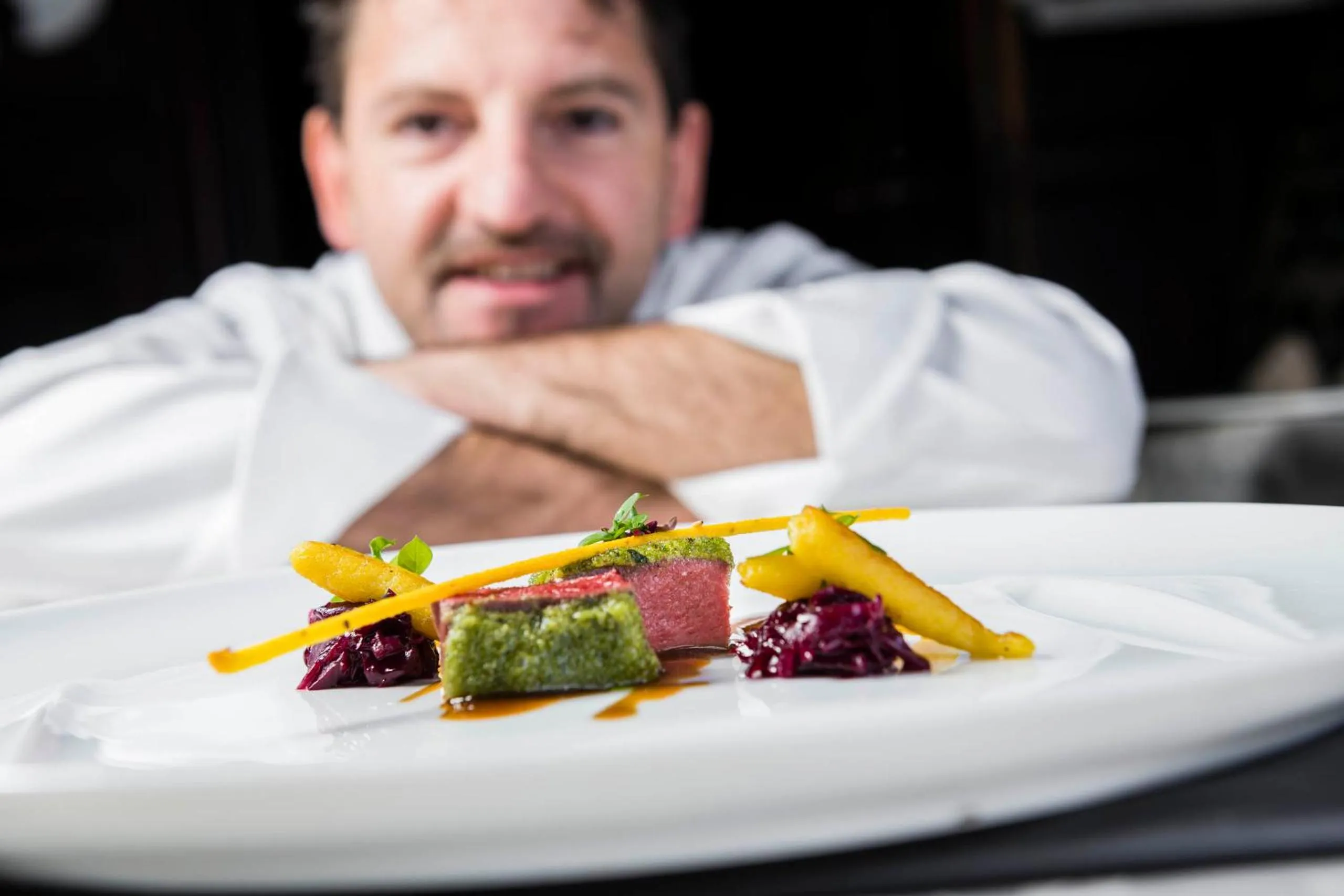 Food close-up in Romantik Hotel & Restaurant Stafler