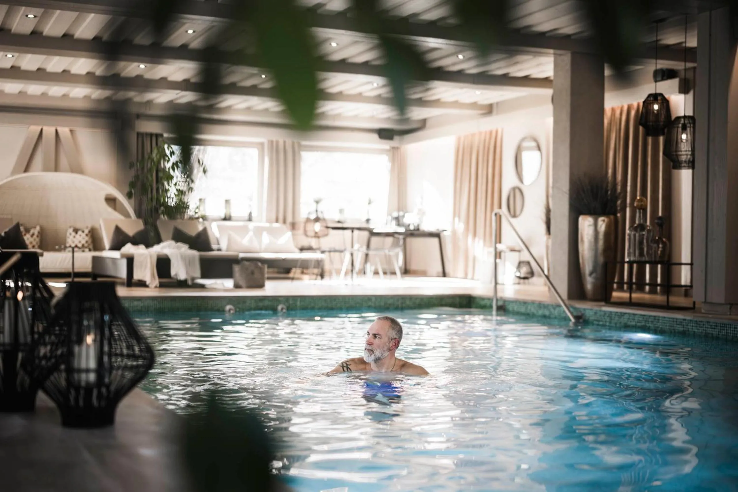 Swimming pool in Romantik Hotel & Restaurant Stafler