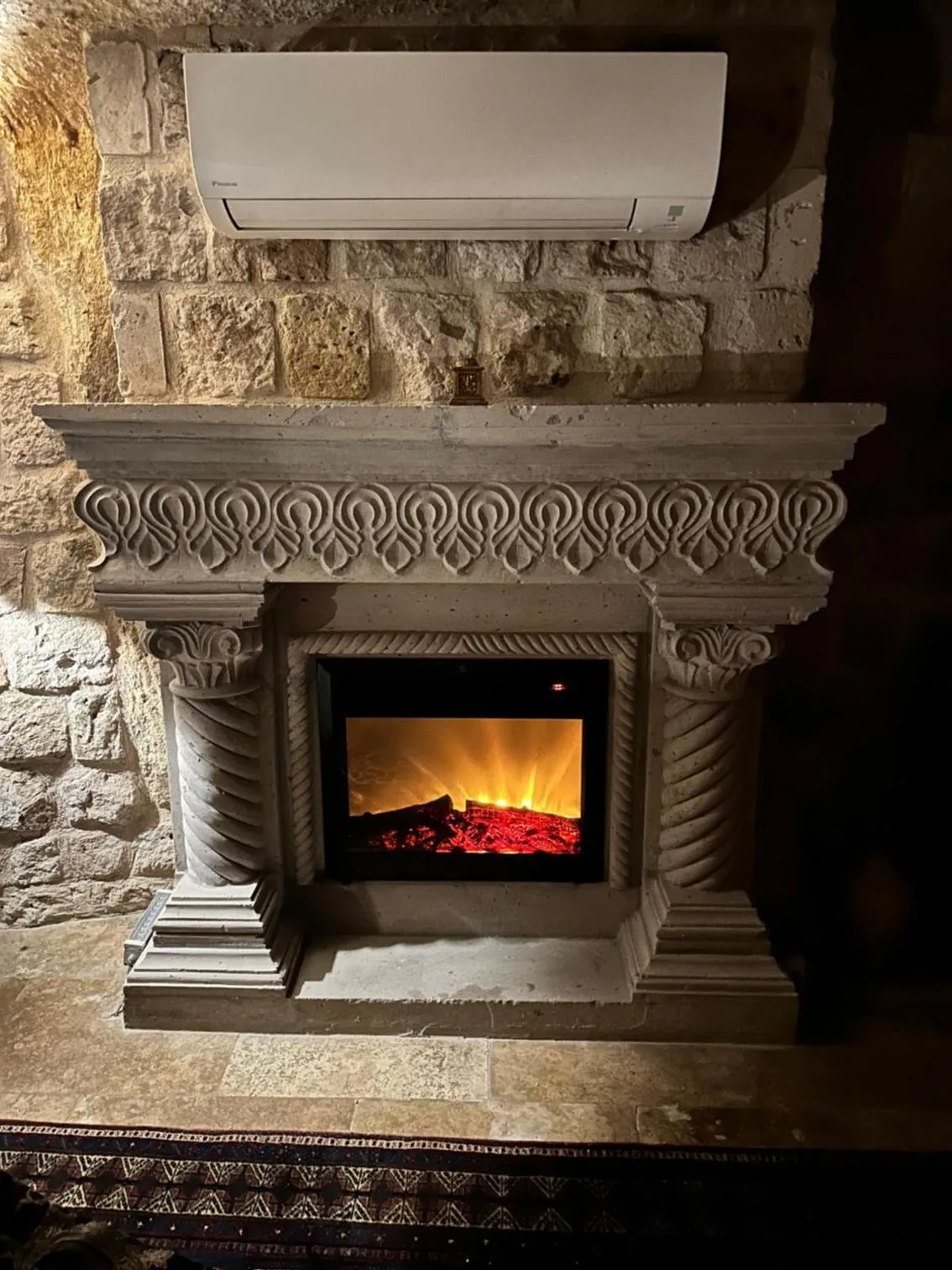 fireplace in Wish Cappadocia Luxury Boutique Chain Hotels