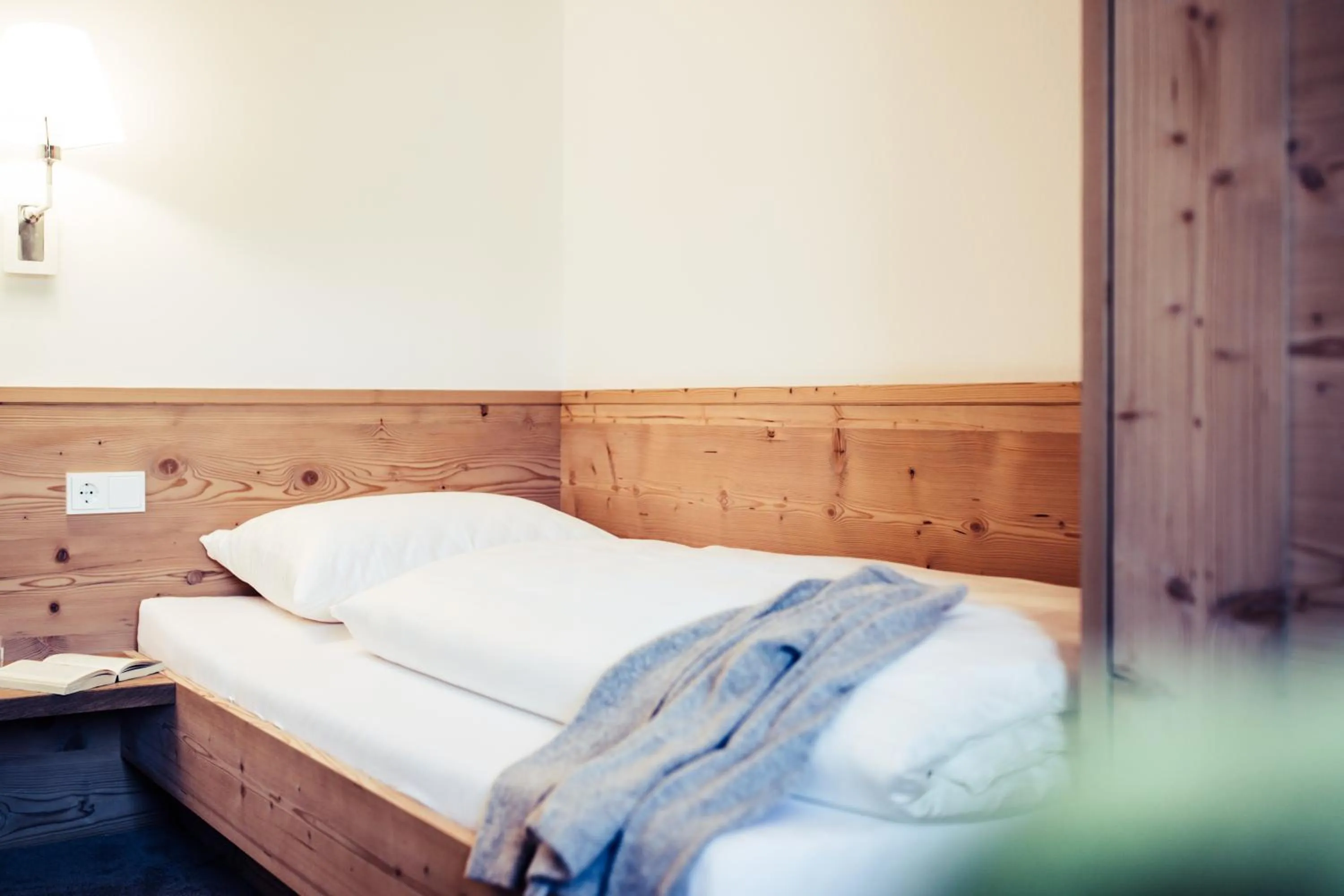 Bed in Biohotel Bergzeit