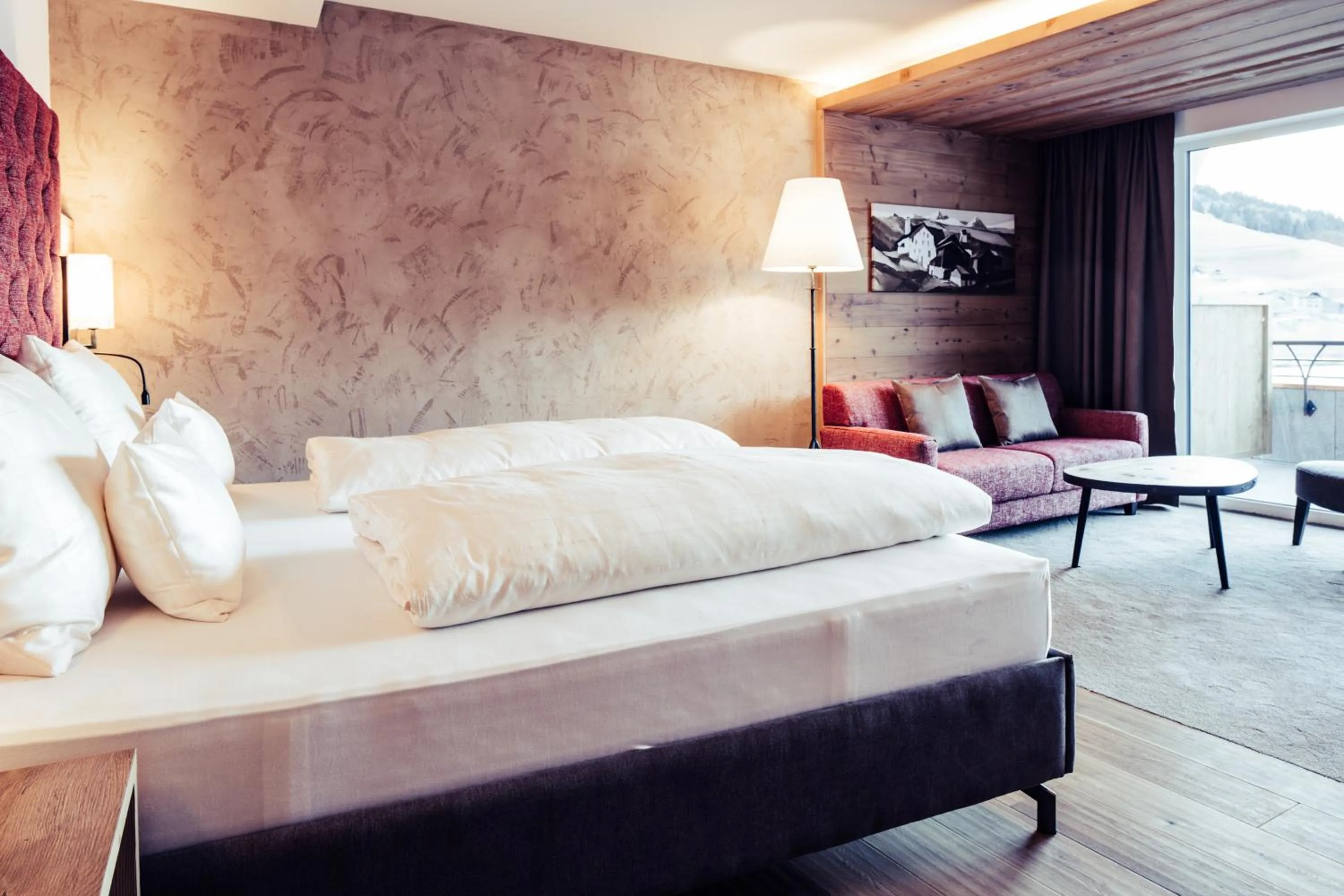 Bed in Biohotel Bergzeit