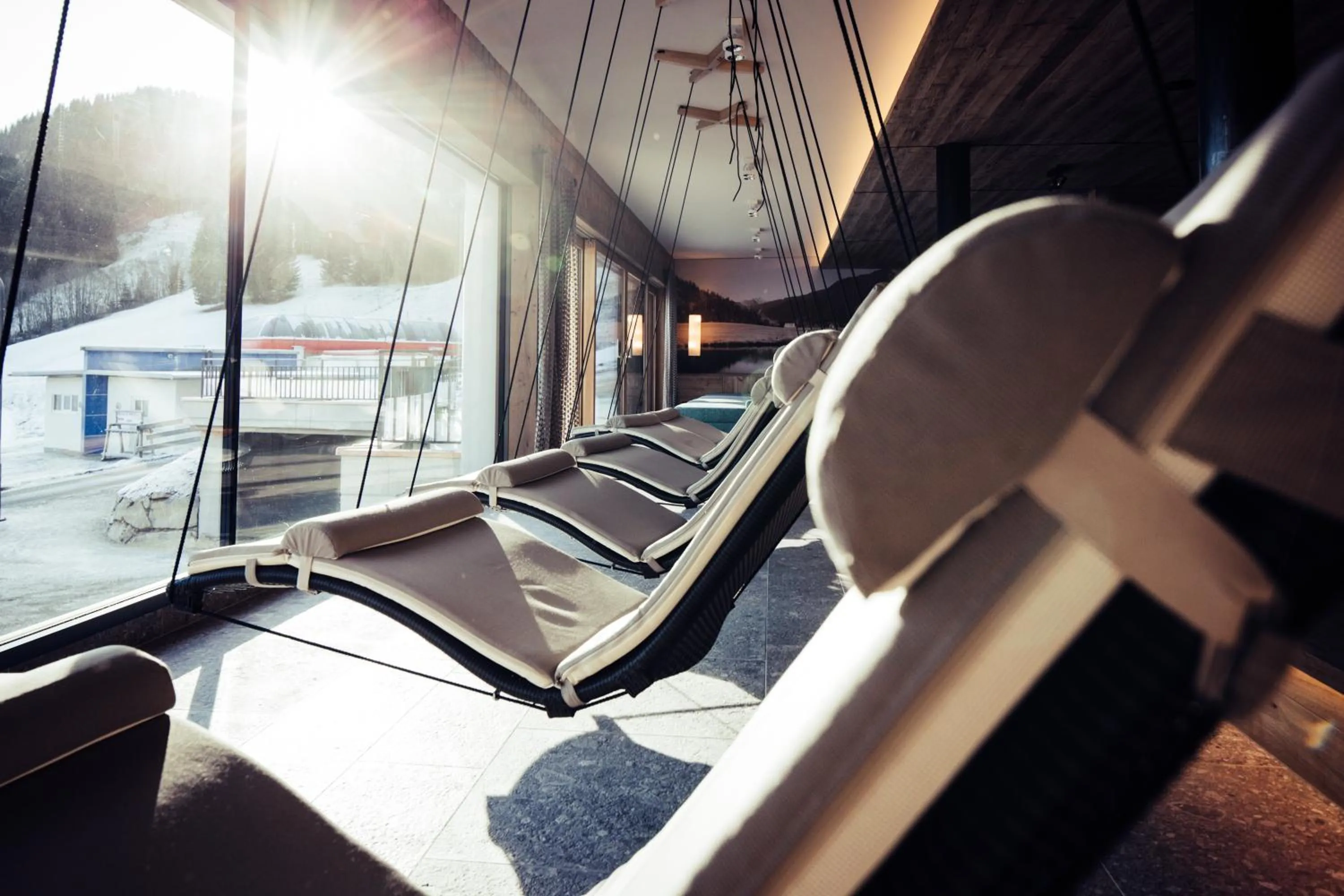 Sauna in Biohotel Bergzeit