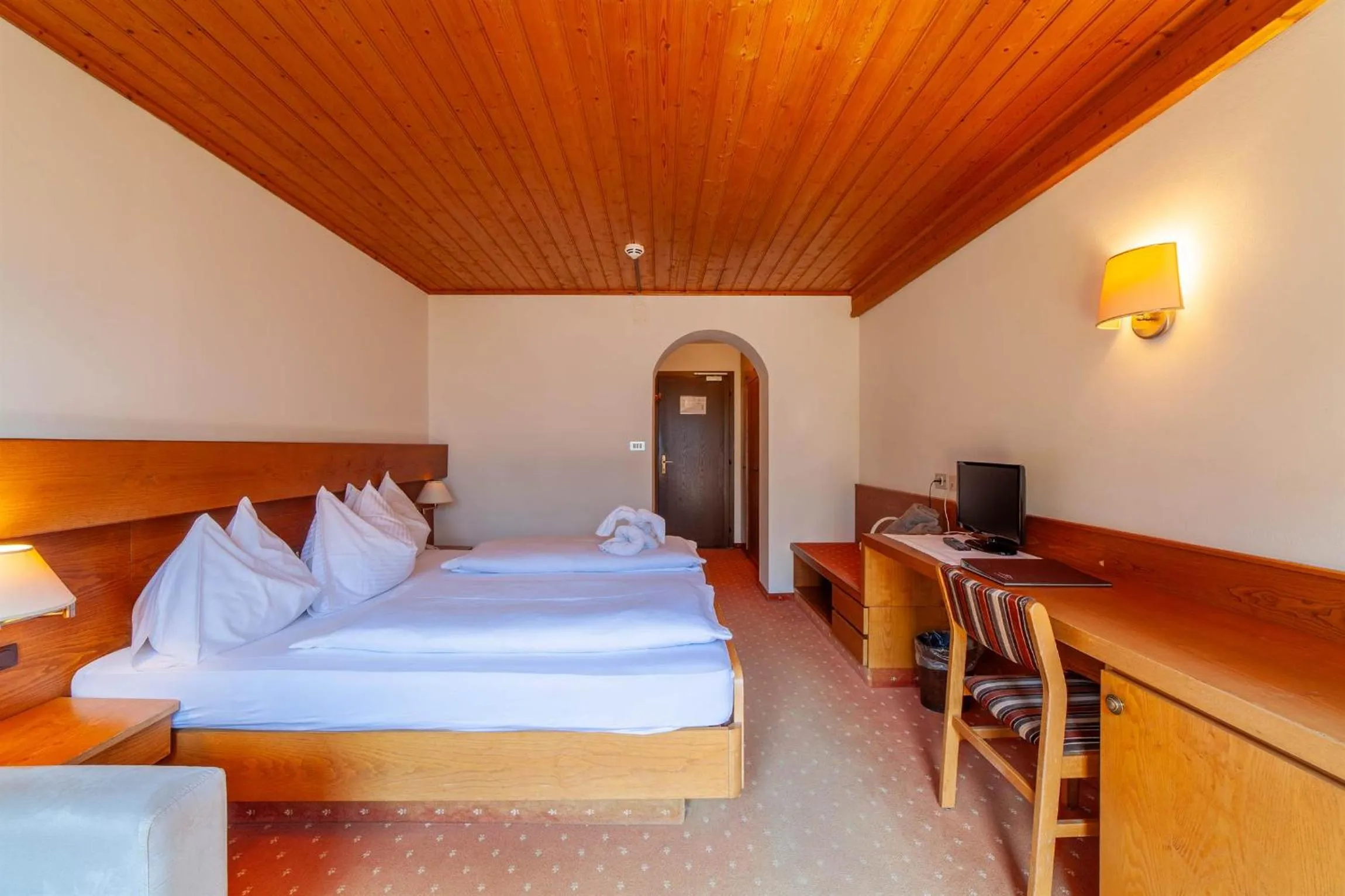 Bed in Hotel St. Pankraz