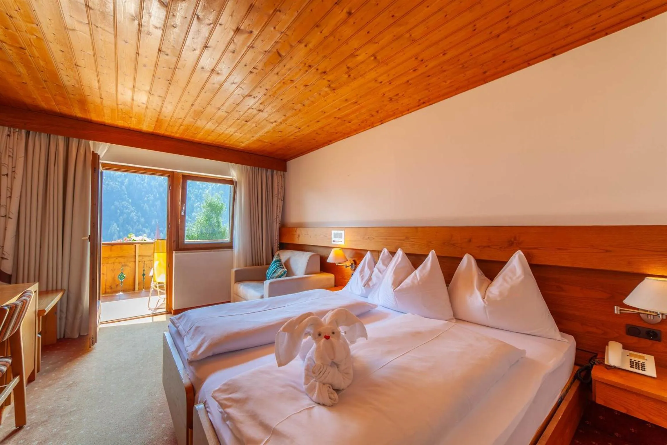 Bed in Hotel St. Pankraz