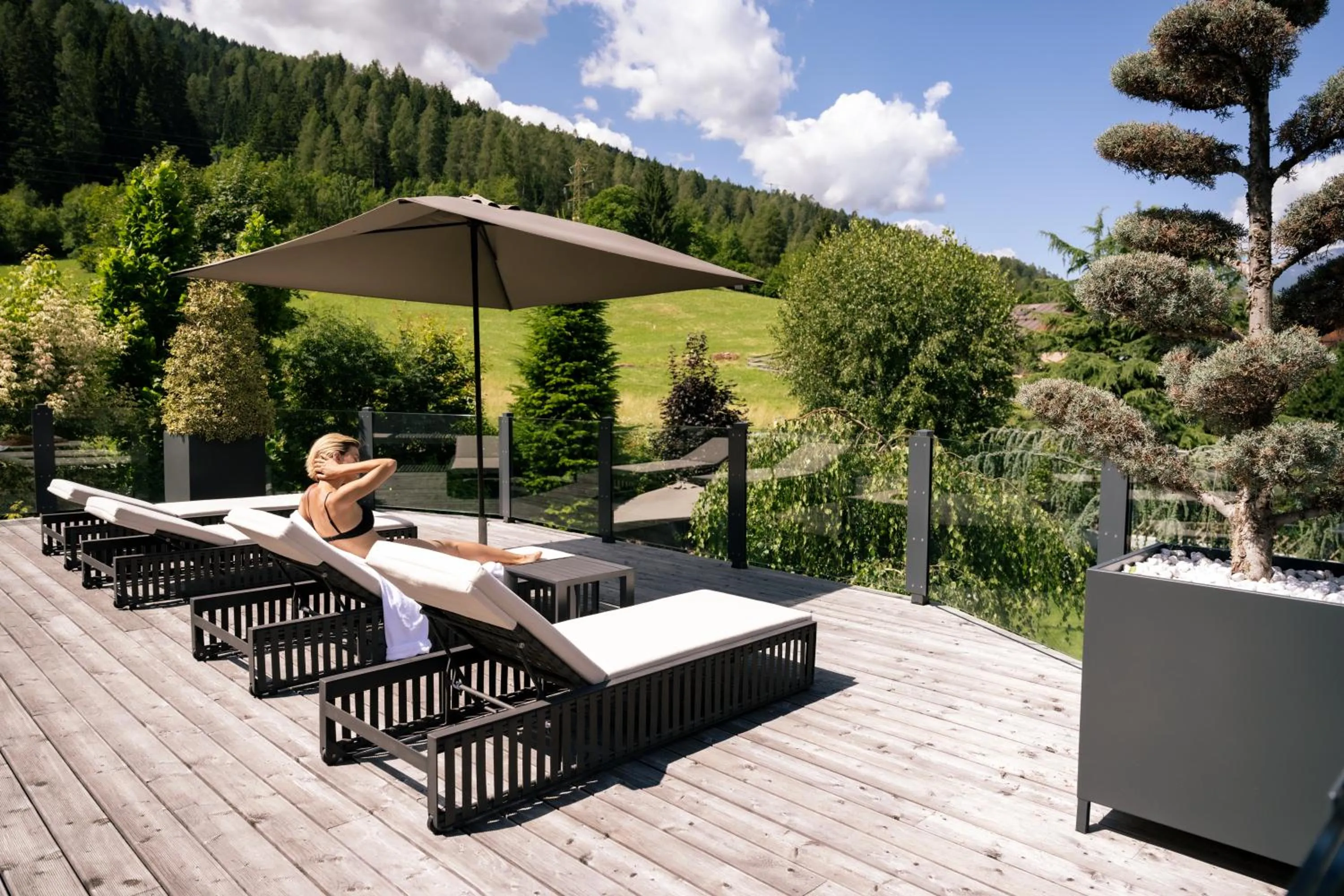 Solarium in Tevini Dolomites Charming Hotel