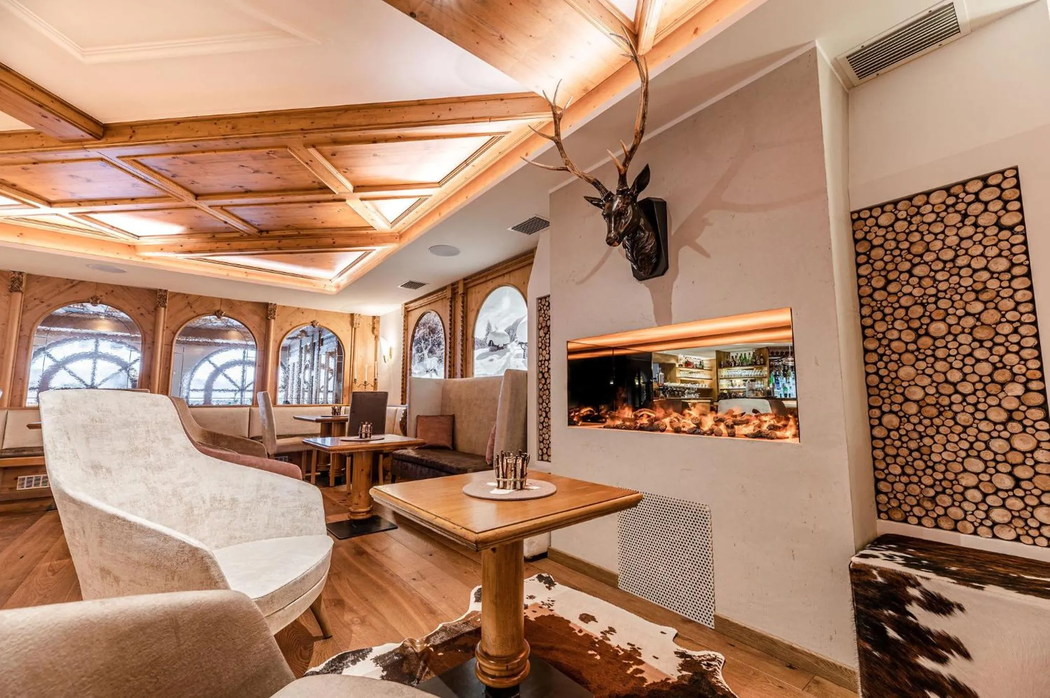 Lounge or bar in Tevini Dolomites Charming Hotel