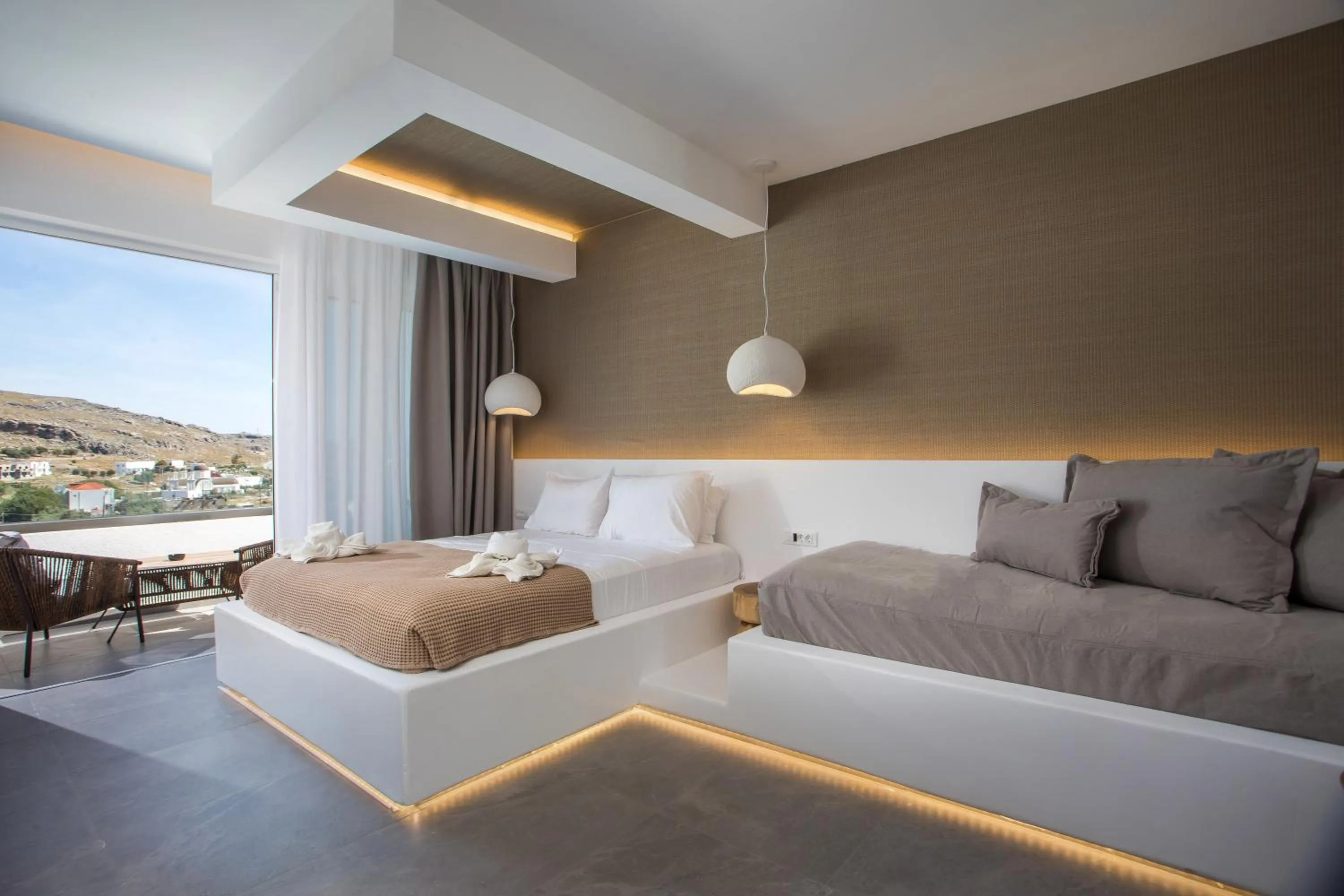 Bed in Lambis Studios & Apartments