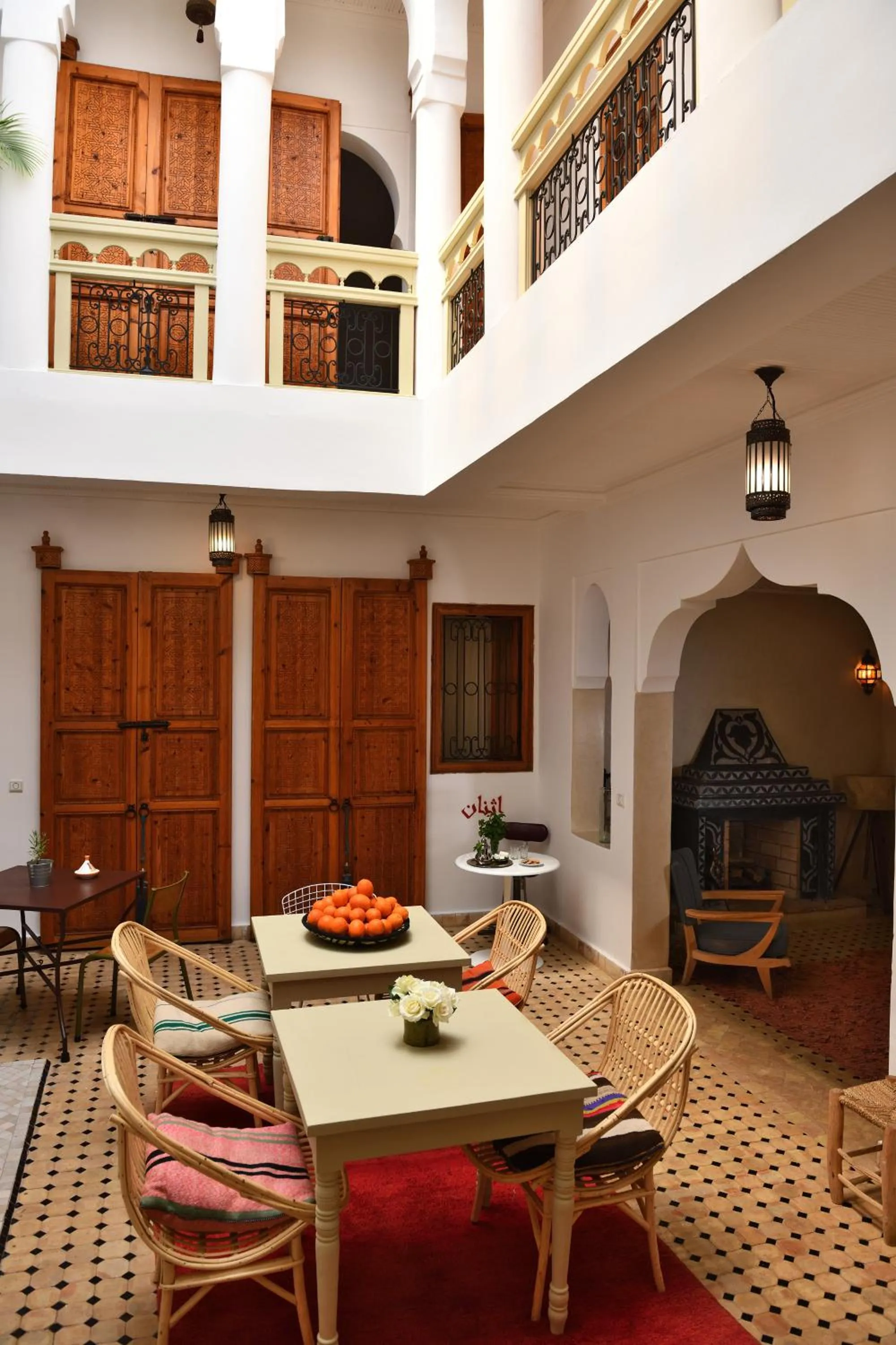 Dining area in Riad Lamzia