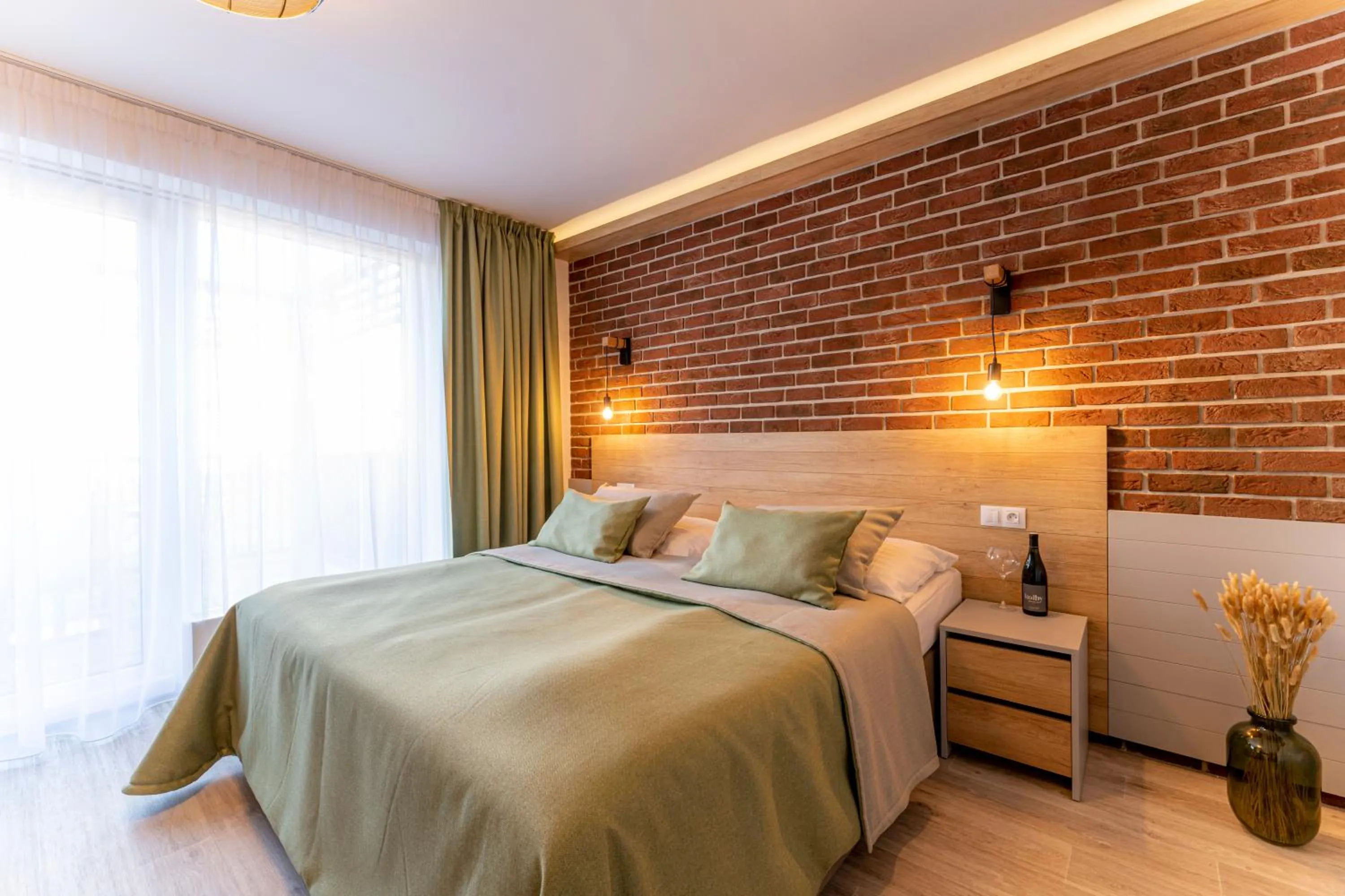 Bed in Hotel Aqualand Inn