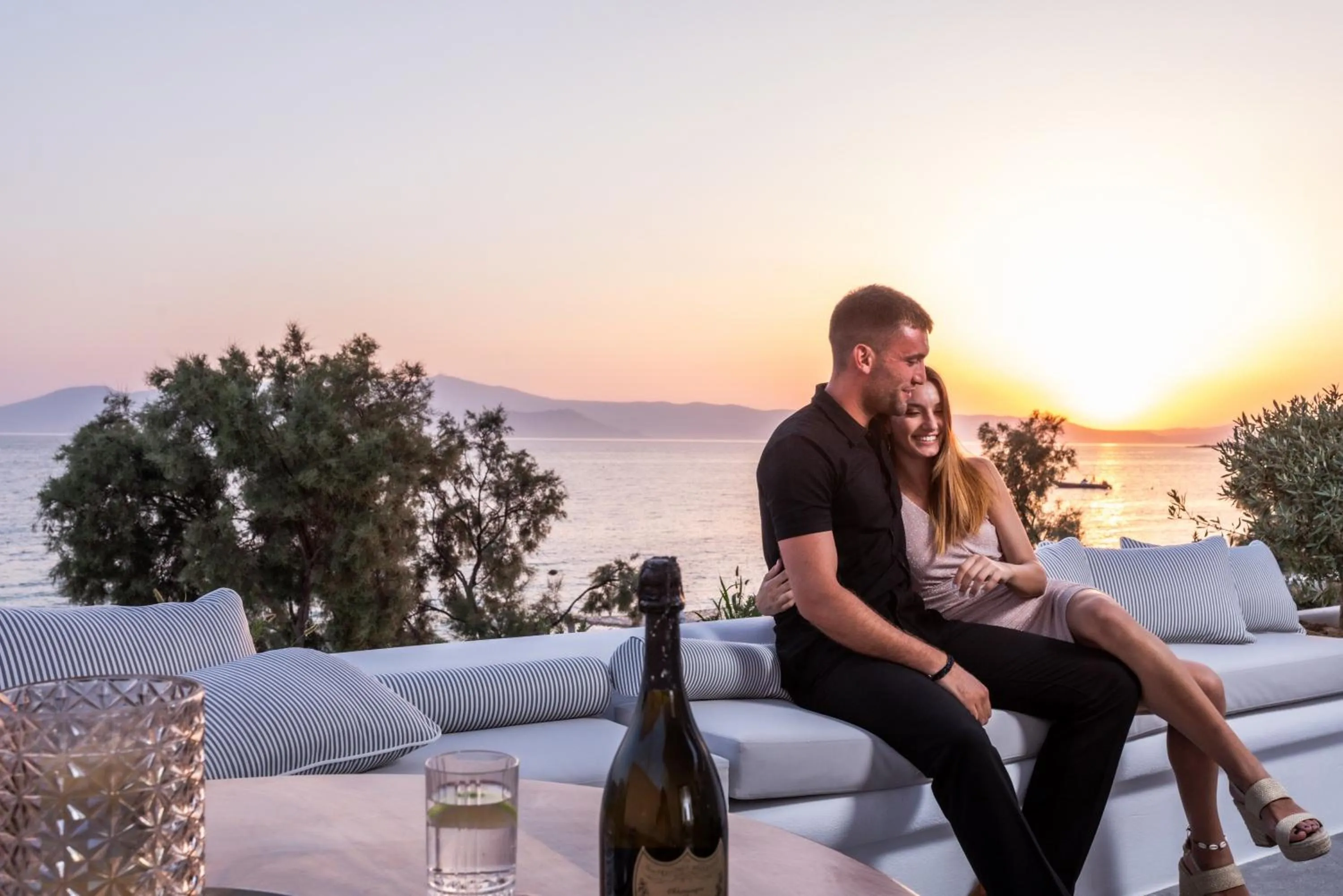 Seating area in Santana Beach