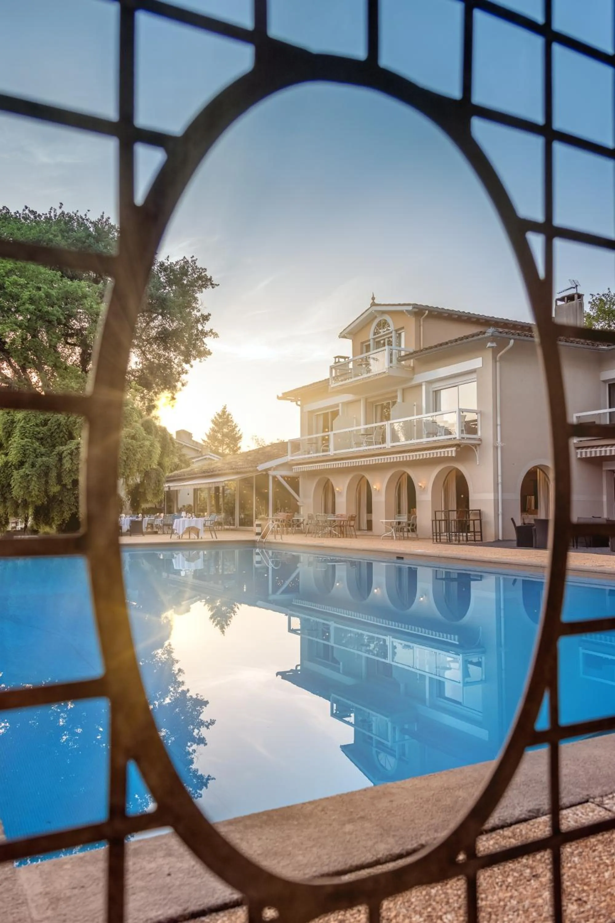 View (from property/room), Swimming Pool in Relais & Châteaux Hôtel La Réserve