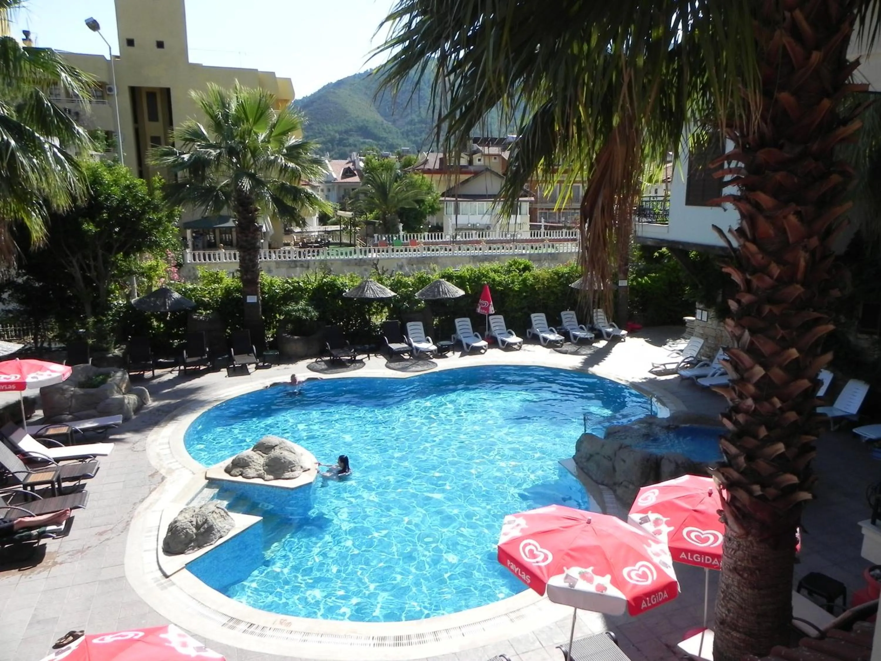 Pool view in Sun Blue Apart Hotel