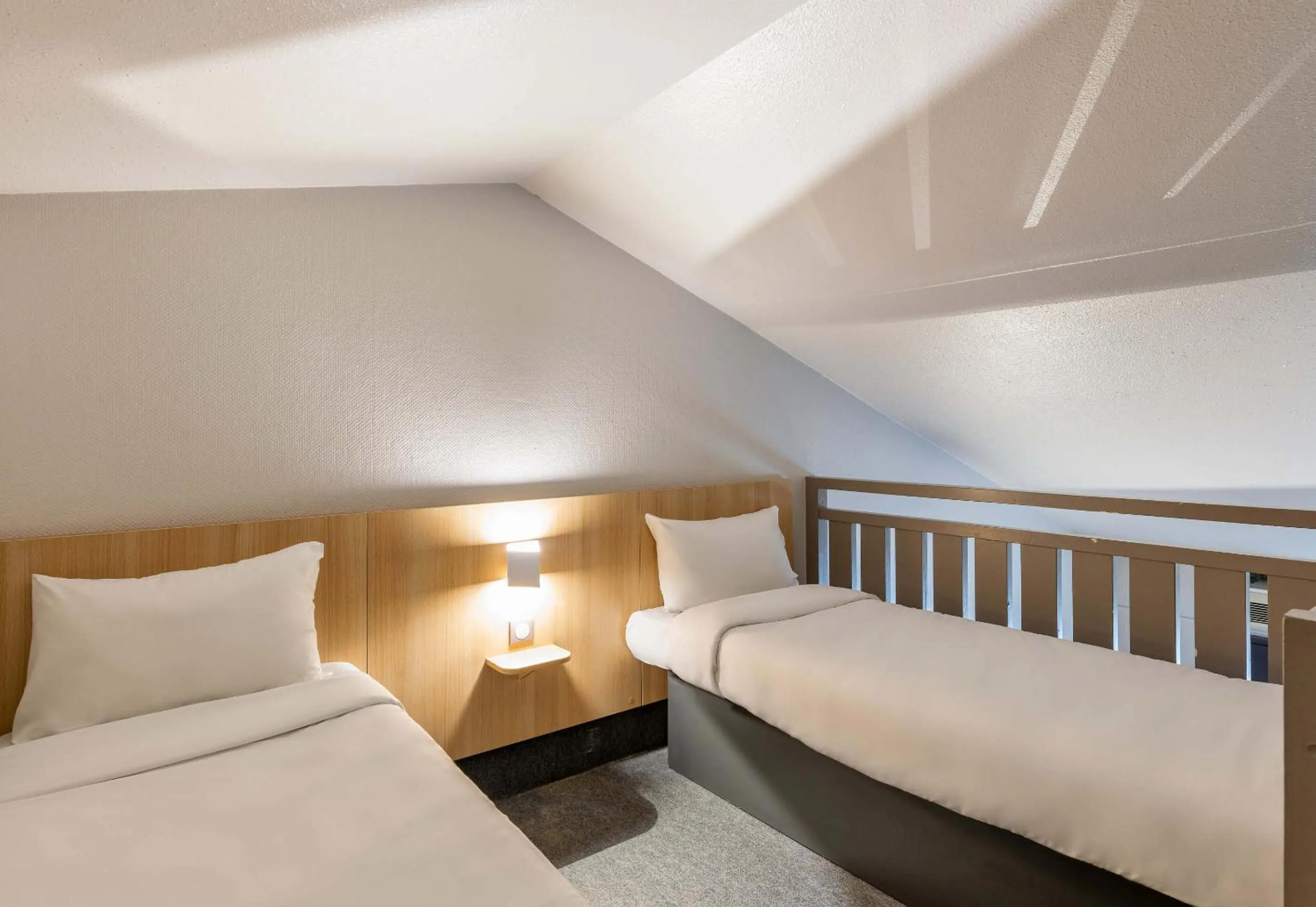 Bedroom, Bed in B&B HOTEL Lyon St Priest