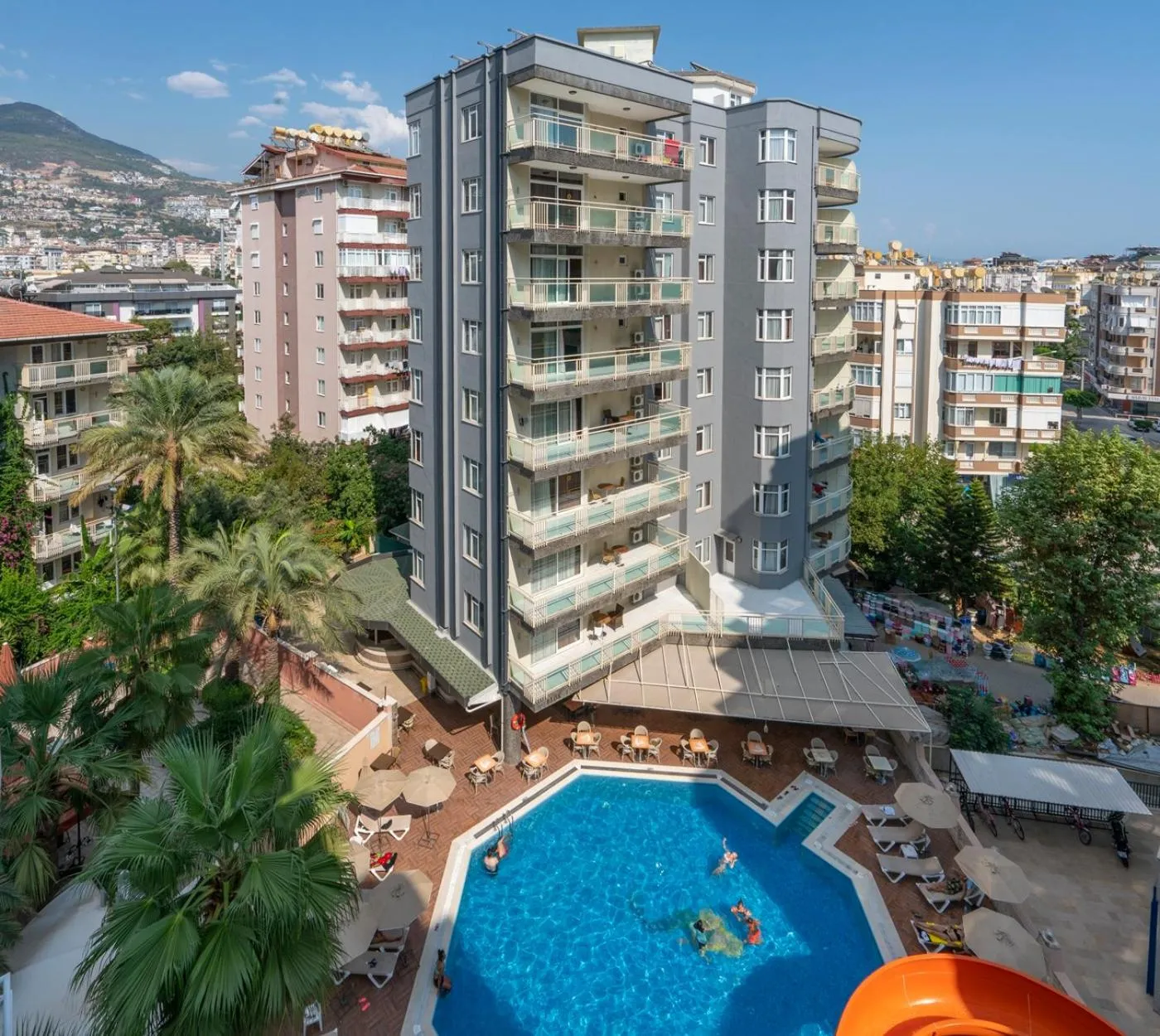 Pool view in Carmen Suite Hotel