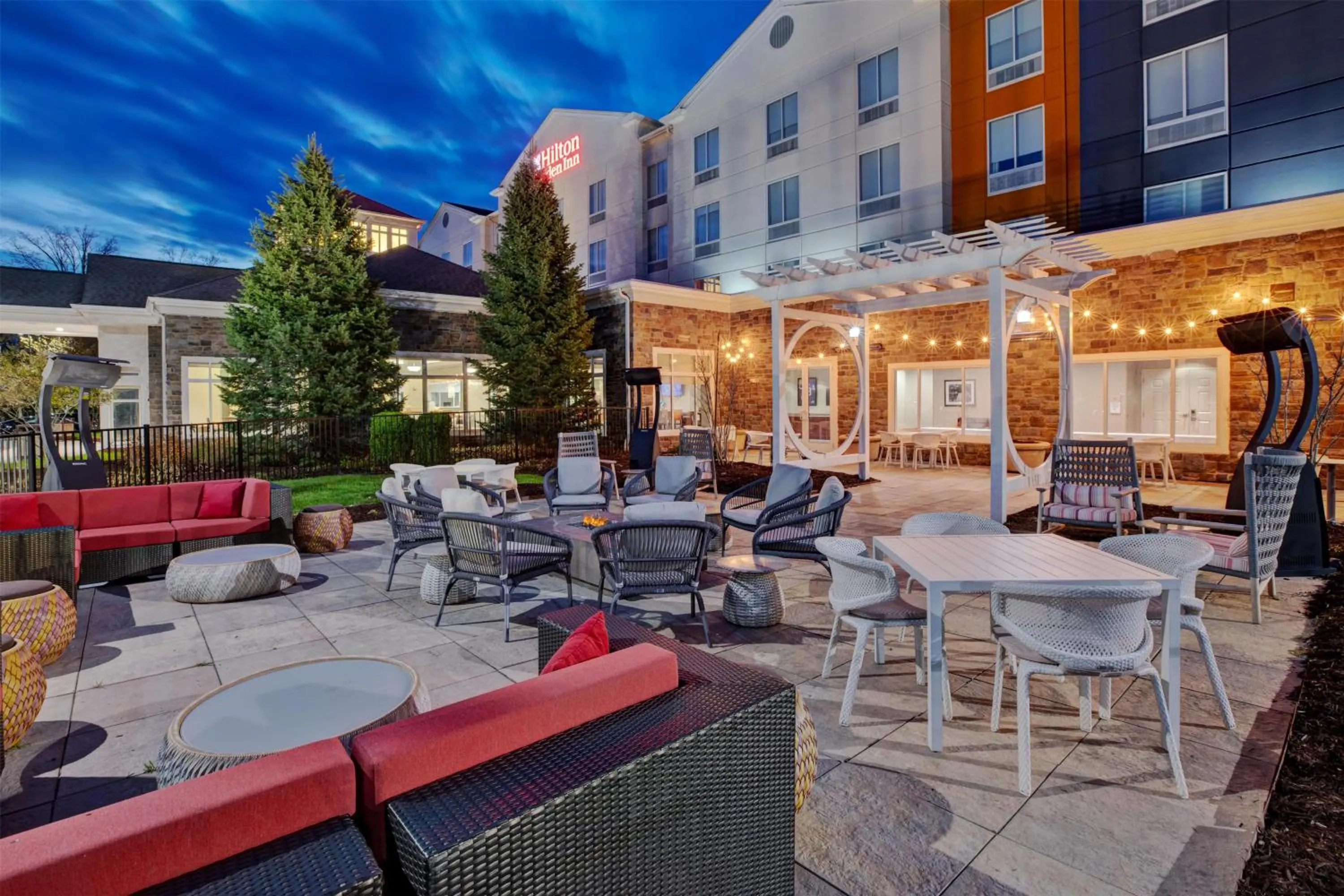 Patio in Hilton Garden Inn Blacksburg University