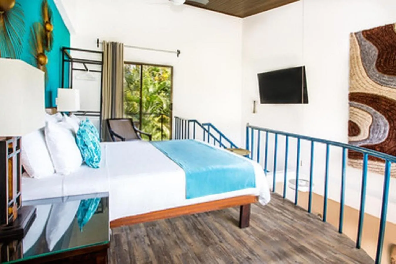 Patio, Bed in Tico Tico Villas - Adult Only