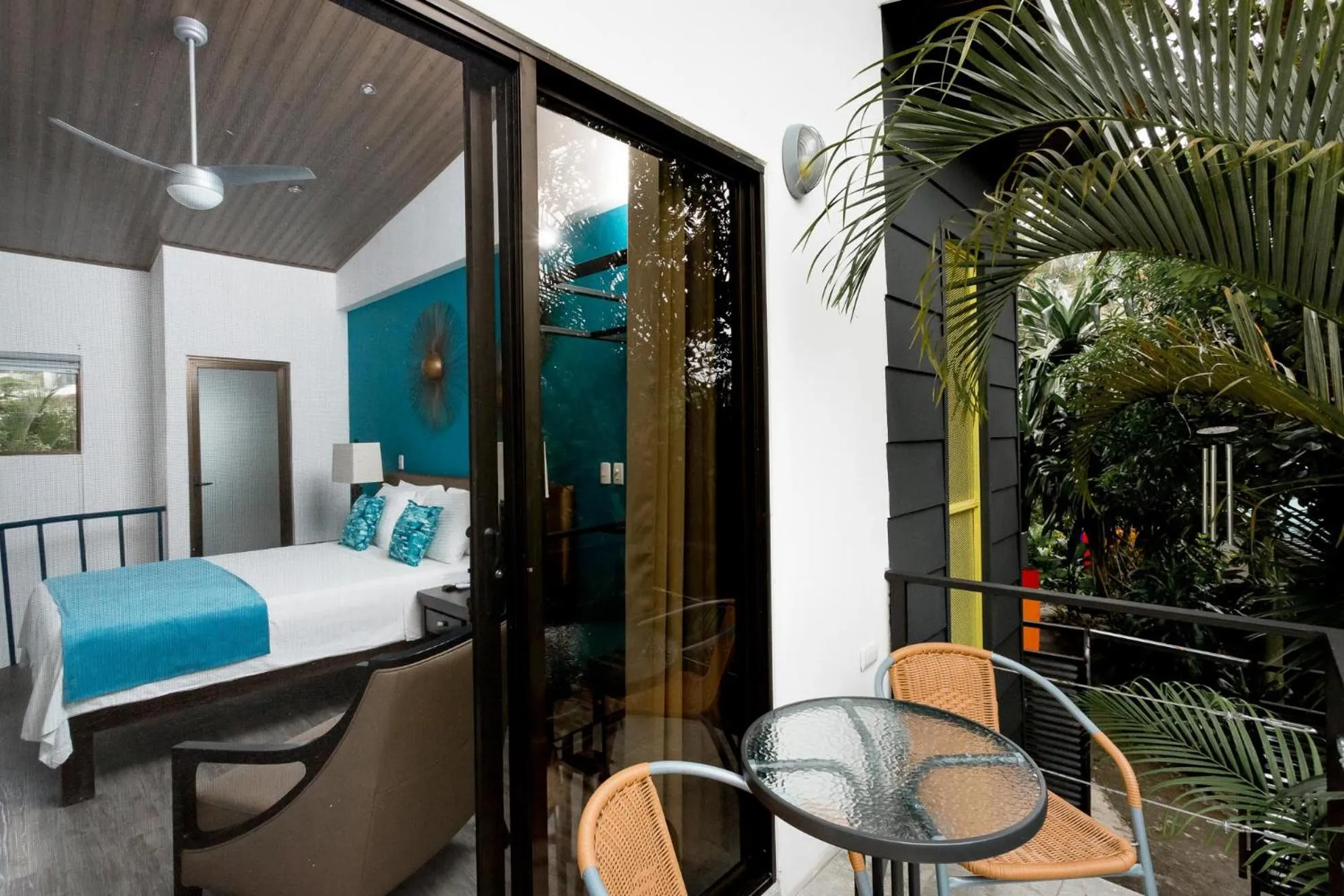 Patio, Bed in Tico Tico Villas - Adult Only