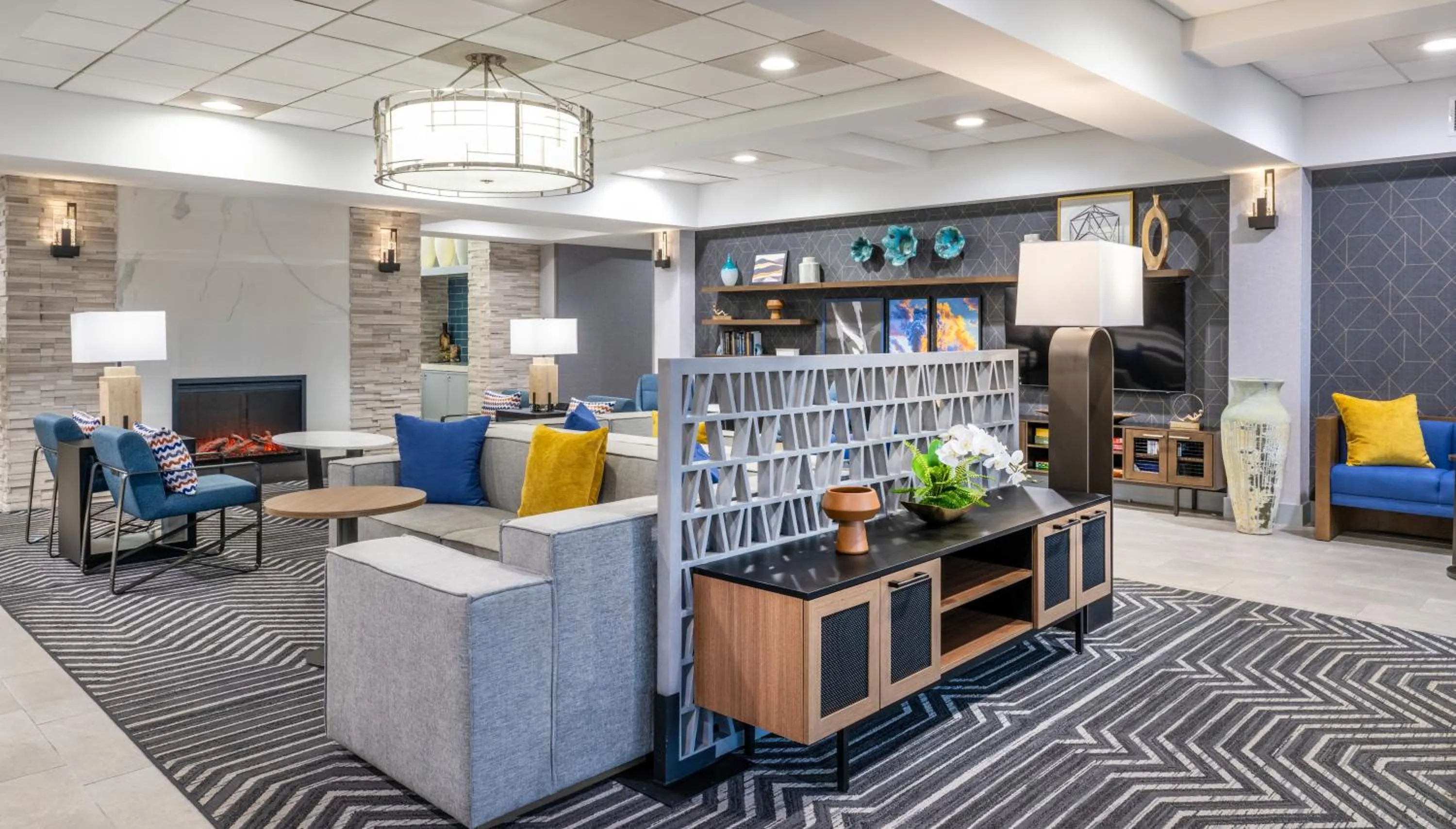 Lobby or reception in Homewood Suites by Hilton Pittsburgh-Southpointe