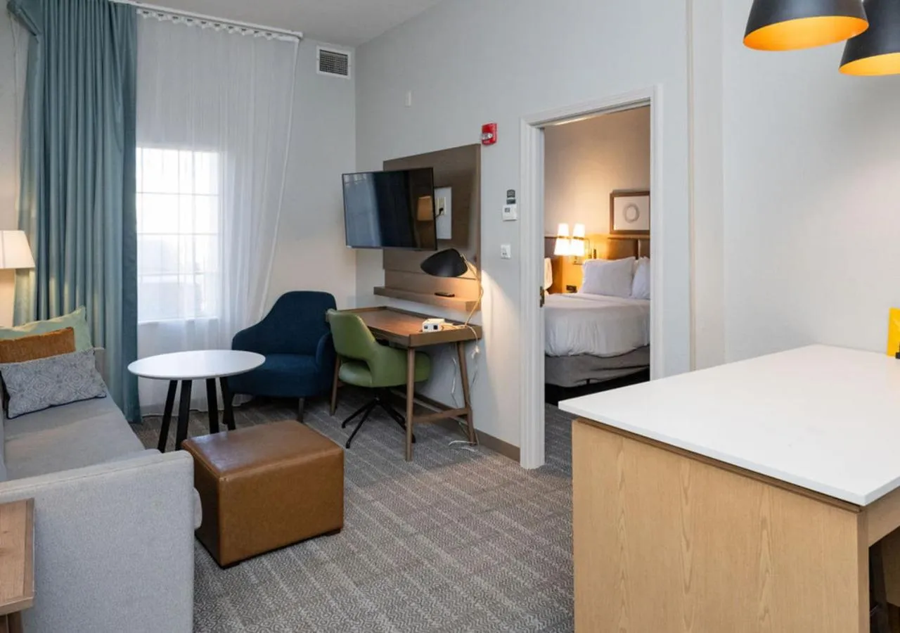 Living room, Bed in Staybridge Suites Jackson by IHG