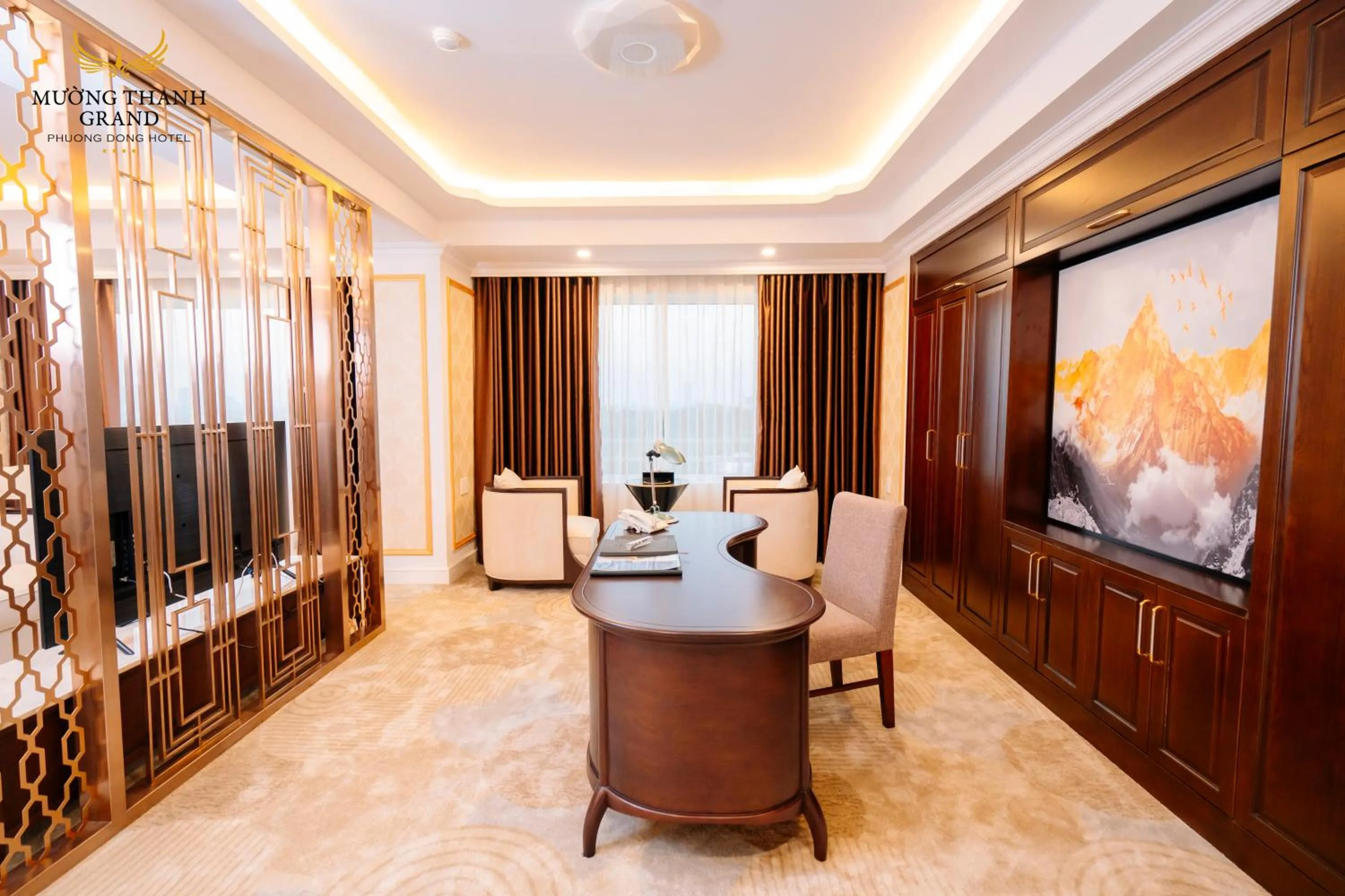 Seating area in Muong Thanh Grand Phuong Dong