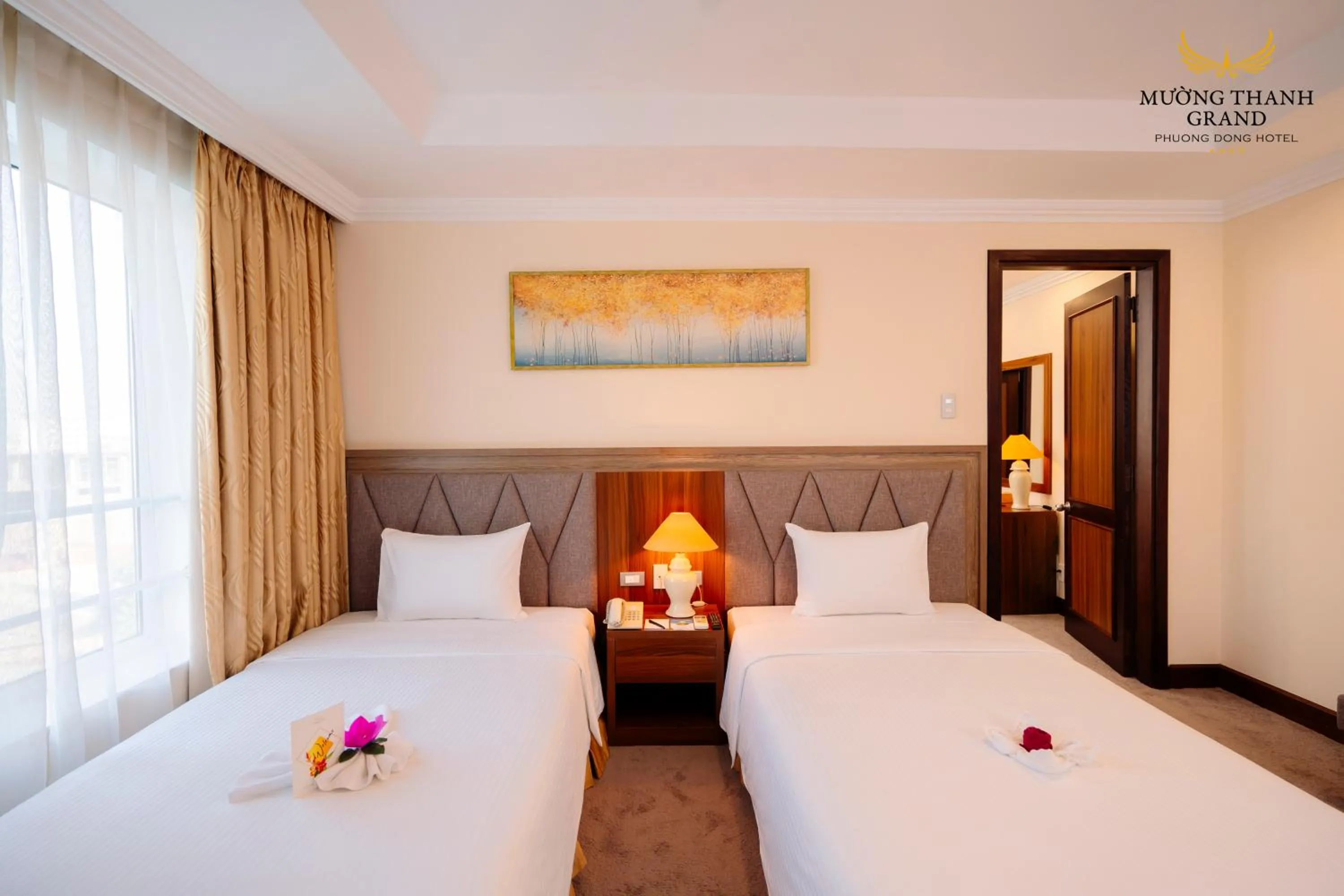 Bed in Muong Thanh Grand Phuong Dong