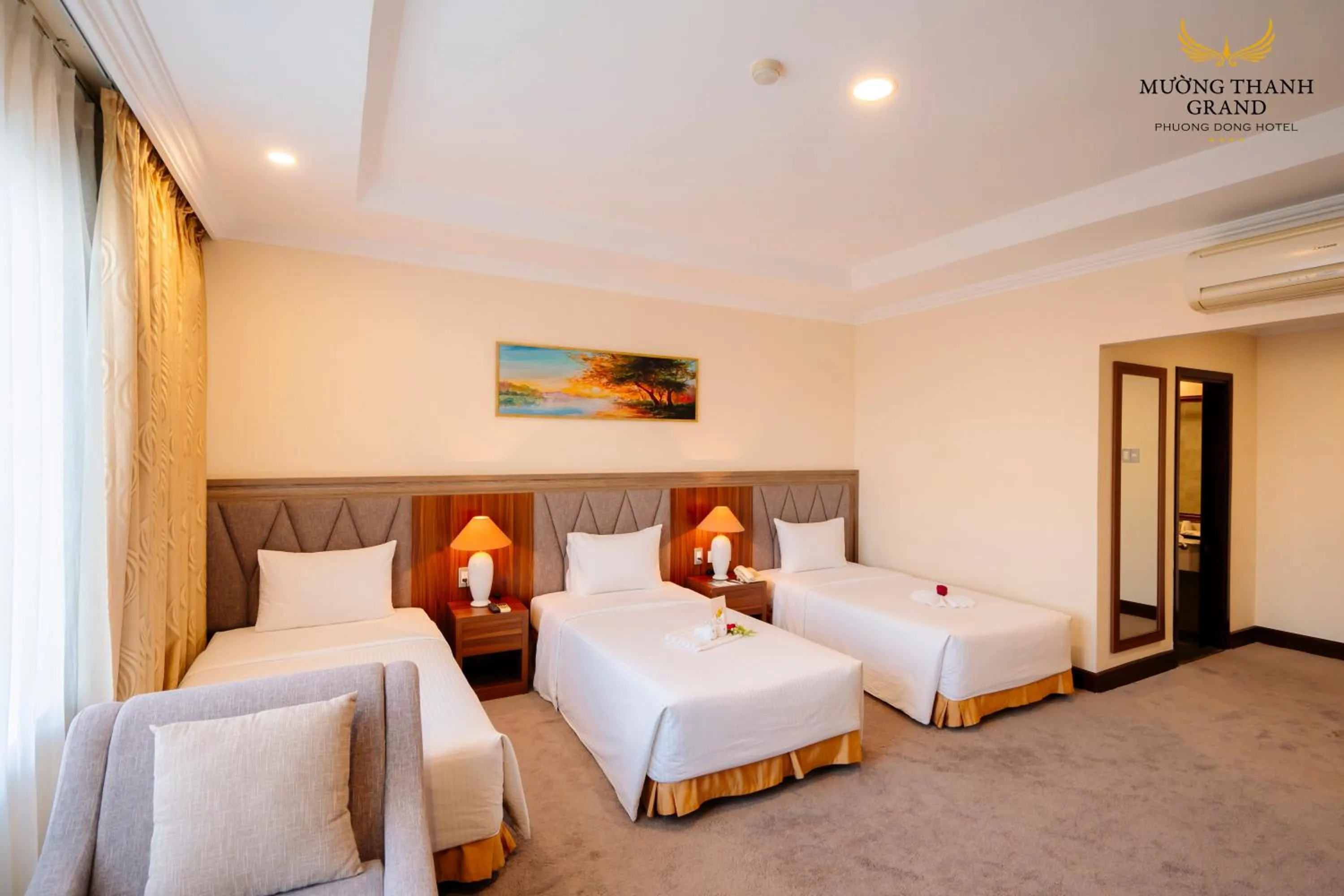 Bed in Muong Thanh Grand Phuong Dong