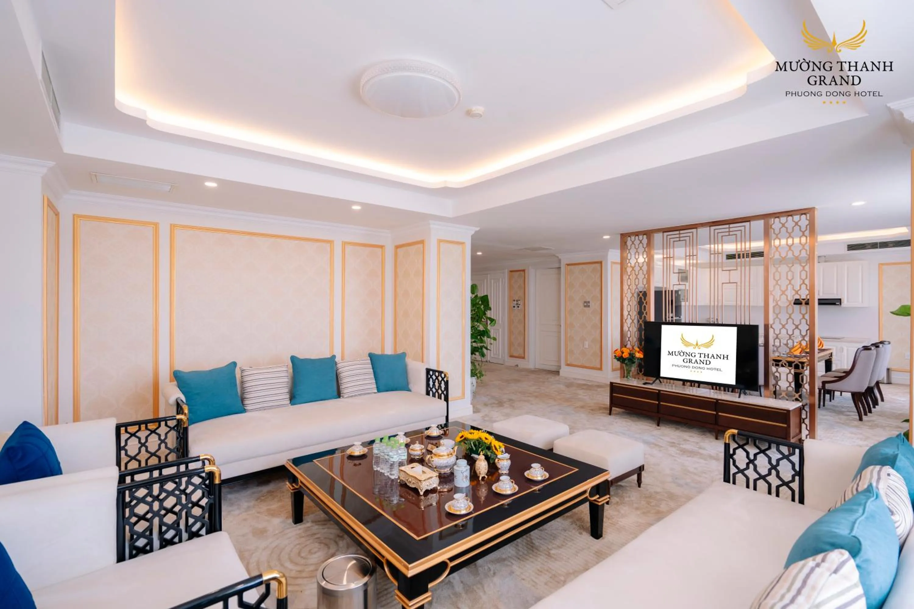 Living room in Muong Thanh Grand Phuong Dong