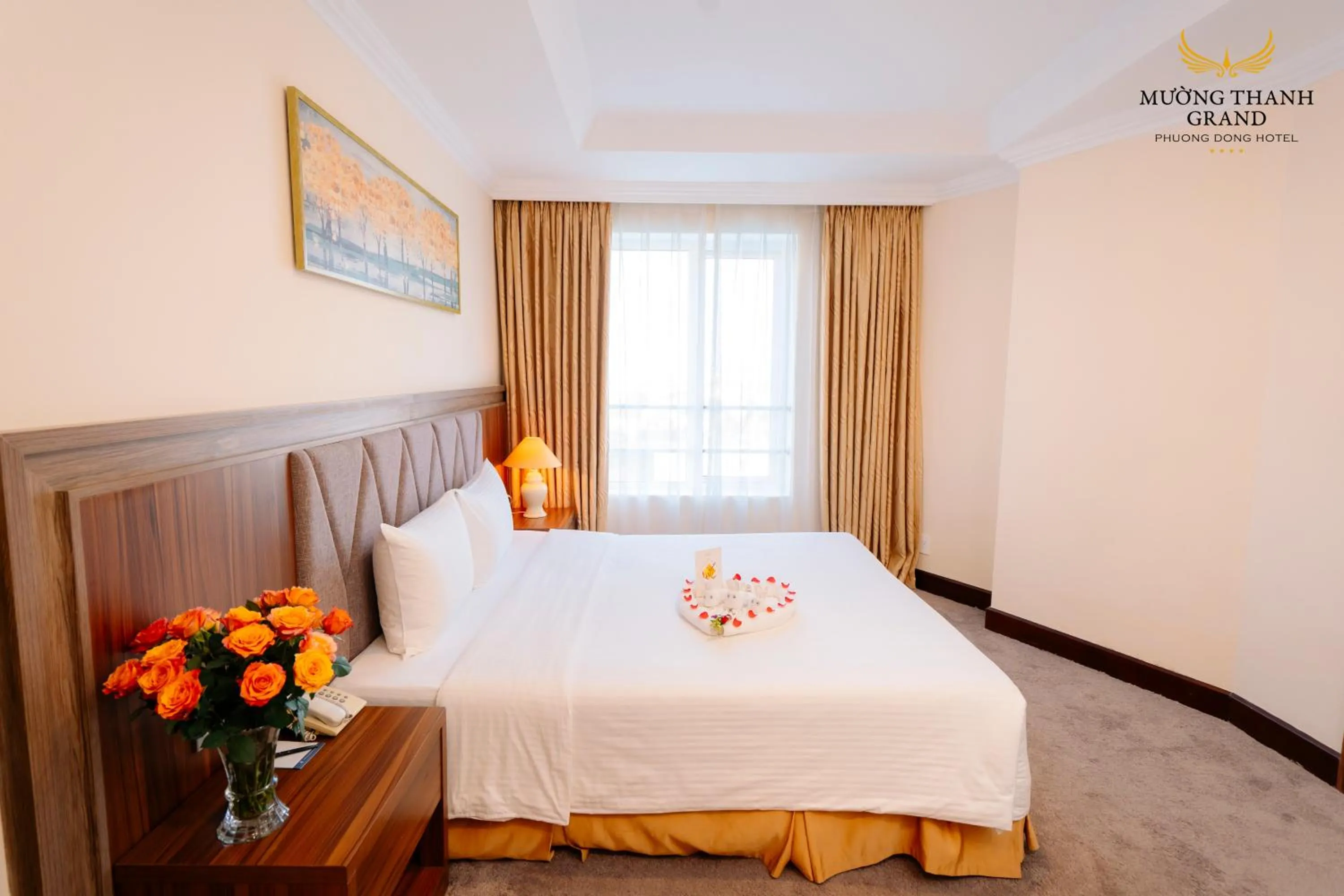 Bed in Muong Thanh Grand Phuong Dong