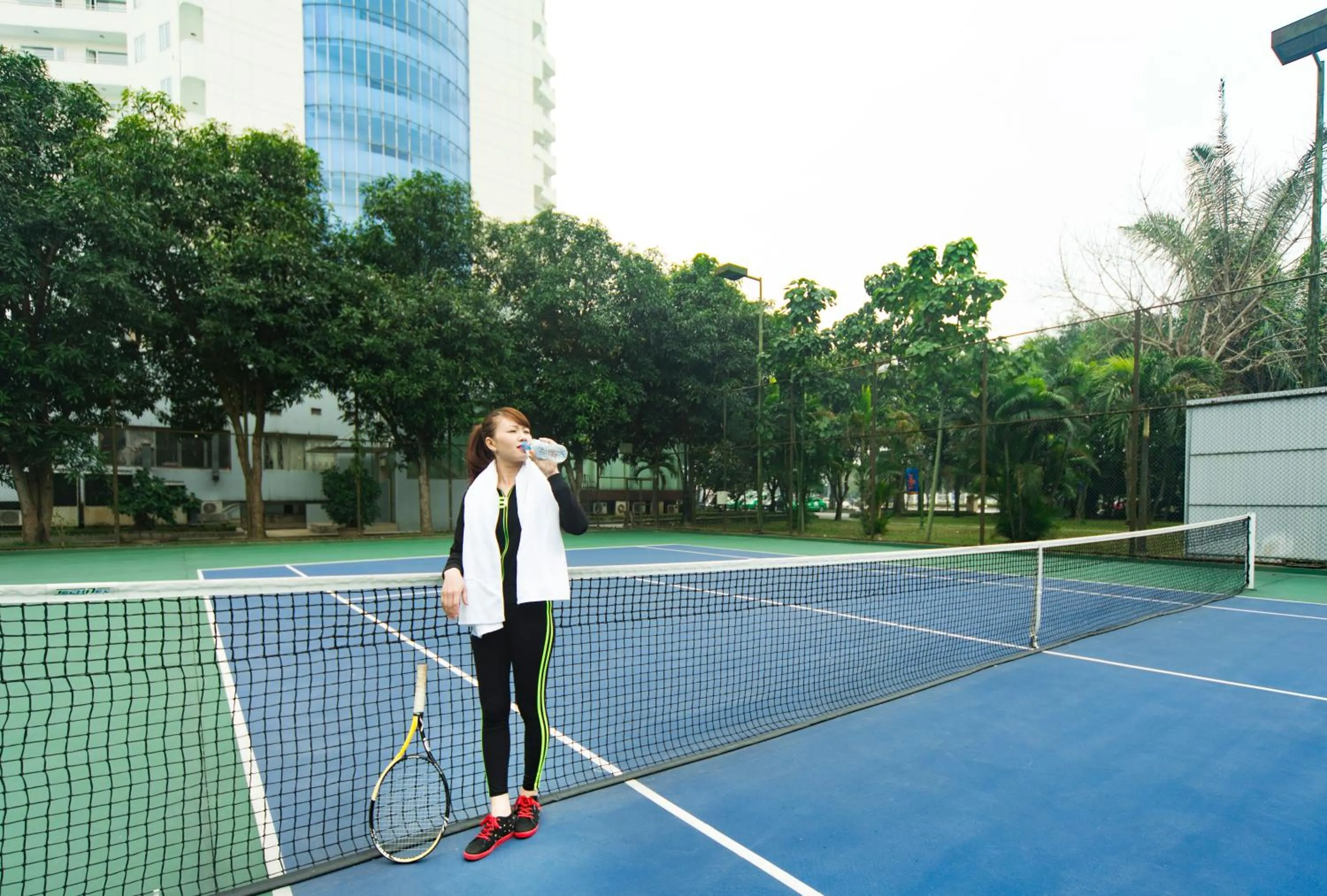 Tennis court in Muong Thanh Grand Phuong Dong