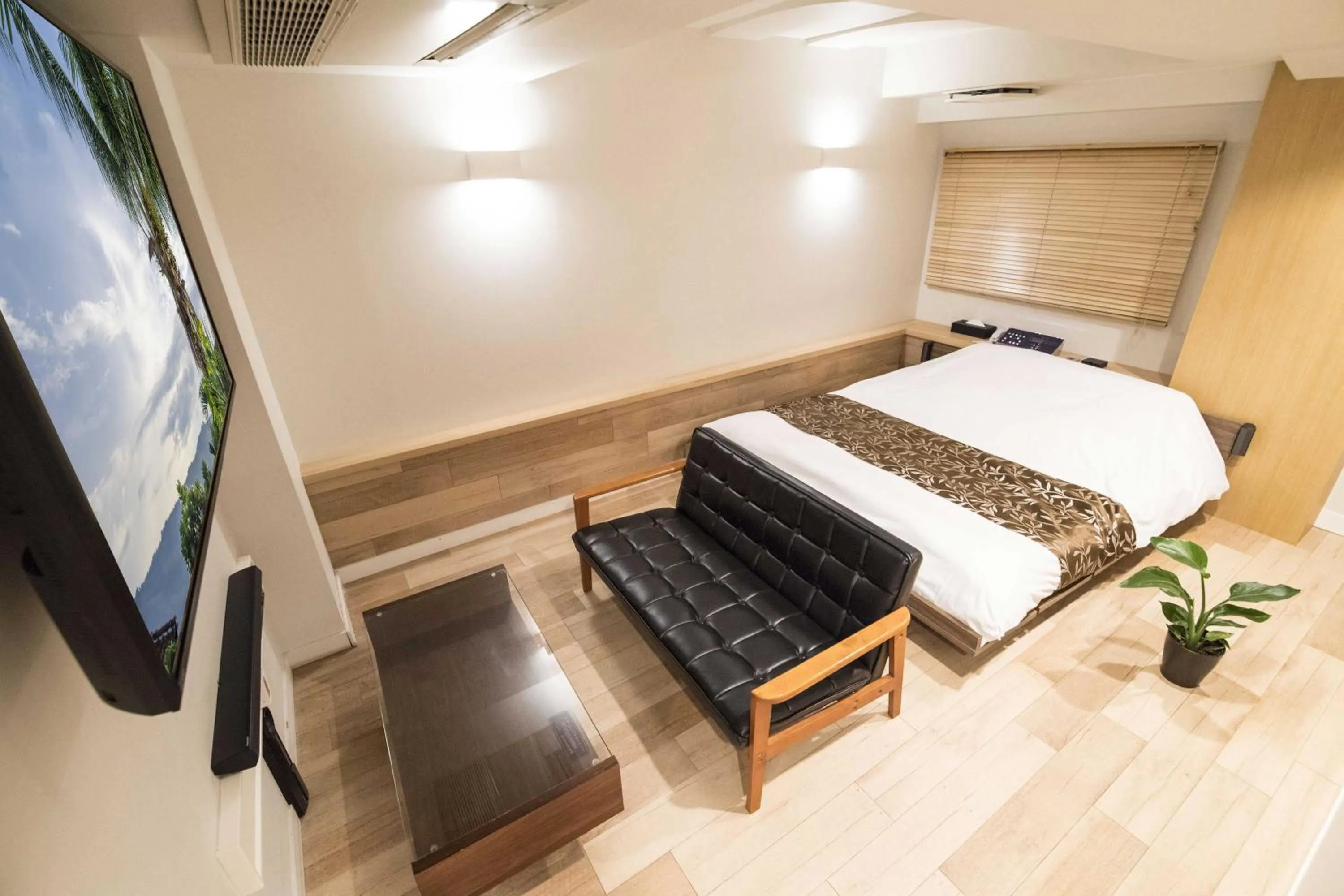TV and multimedia, Bed in HOTEL ATLAS Shinkabukicho (Adult Only)