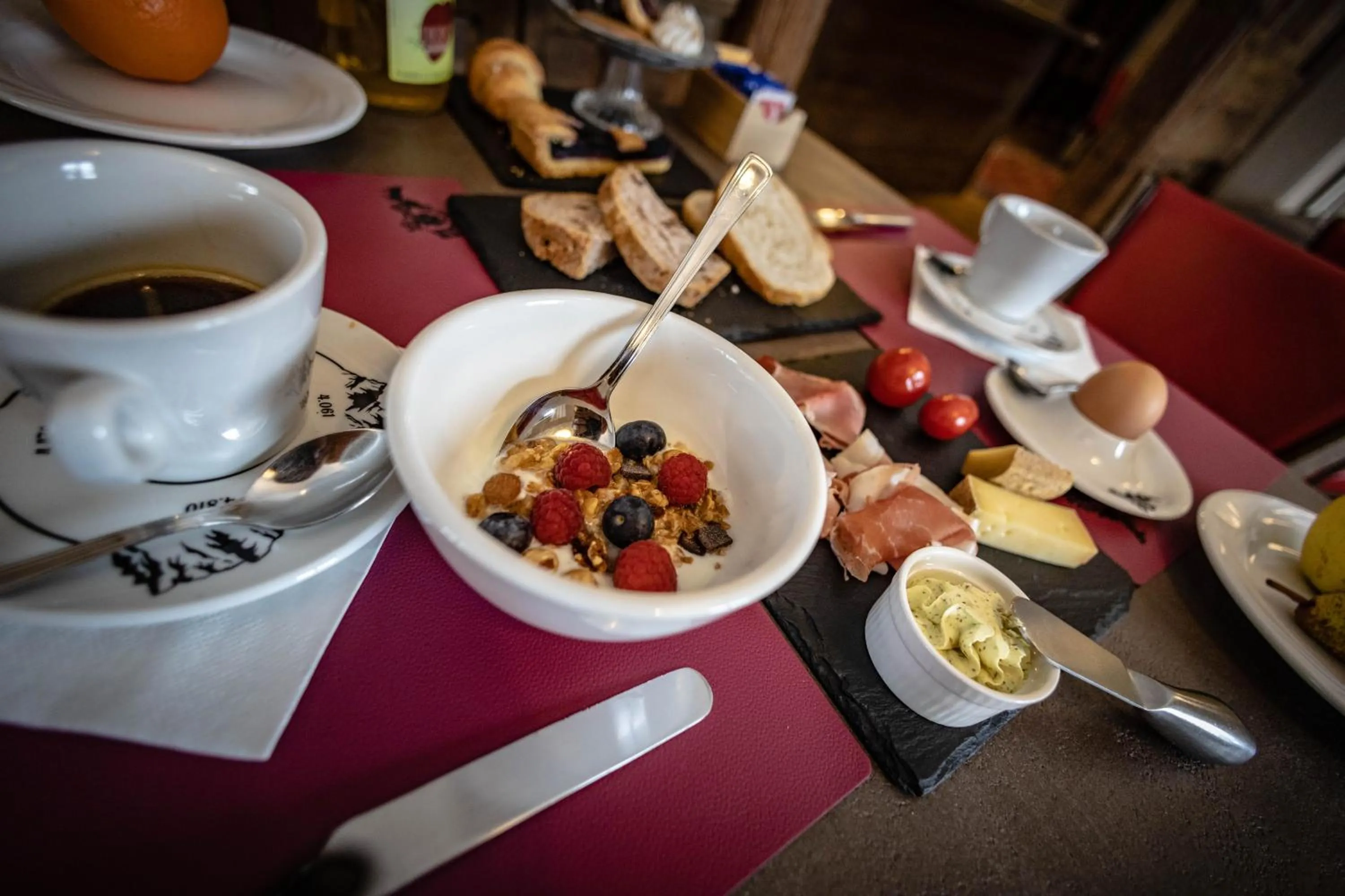 Breakfast in Hotel & Restaurant Le Charaban