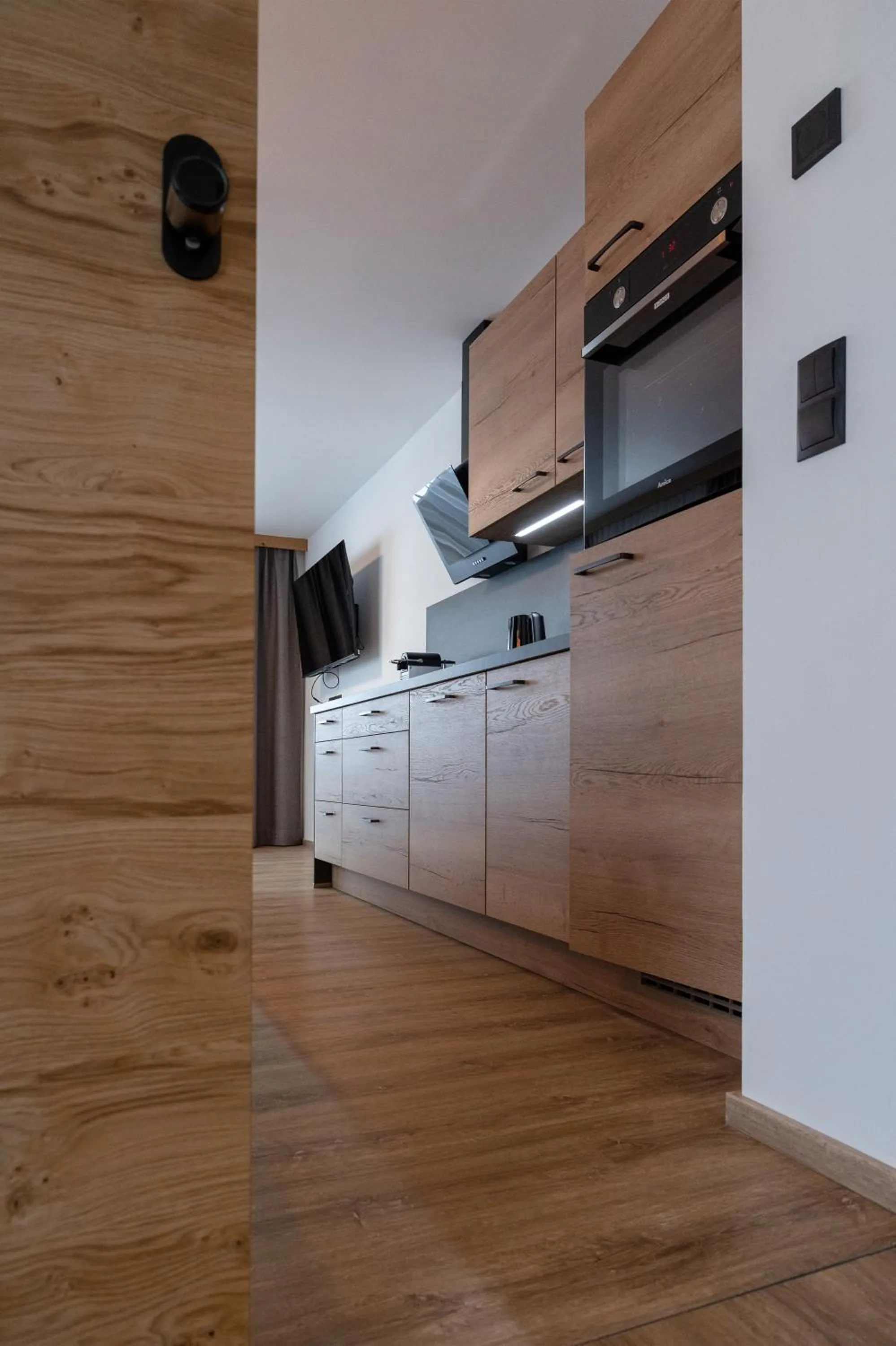 Kitchen or kitchenette in Hotel Steuxner