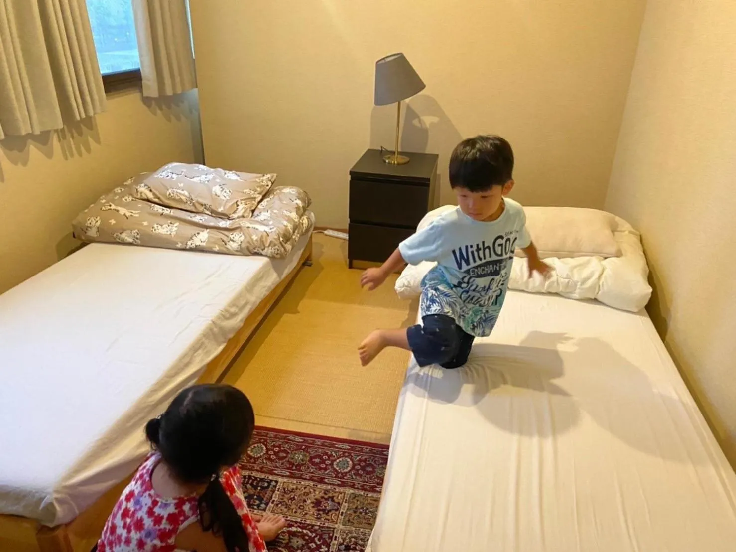 Family, Bed in Bonfire Hostel Osaka