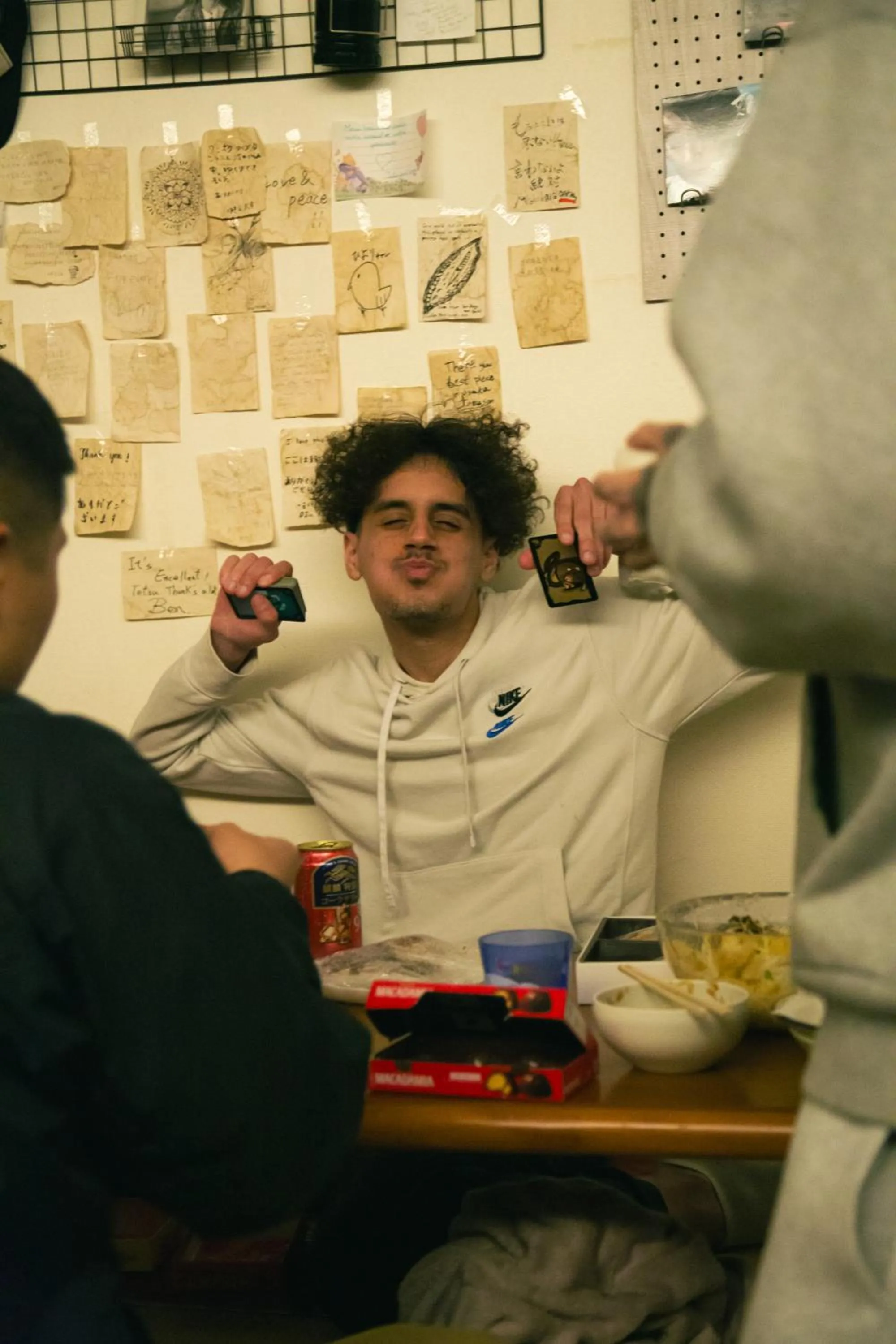 People in Bonfire Hostel Osaka