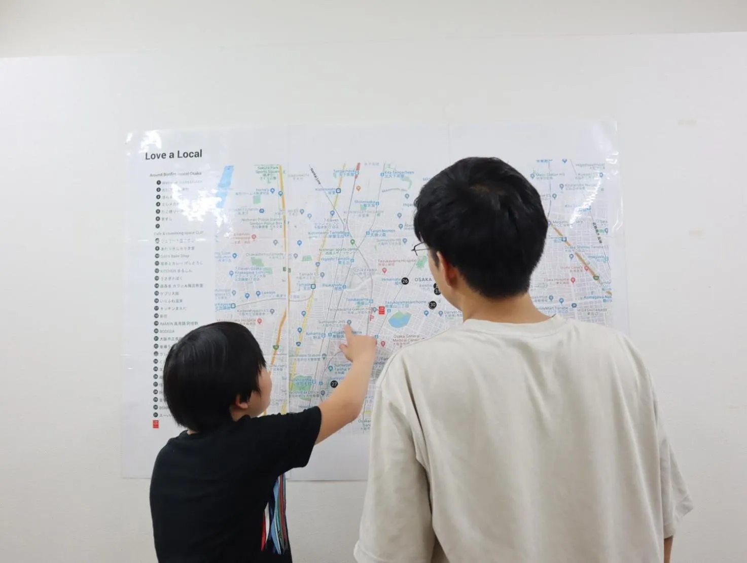 Family in Bonfire Hostel Osaka