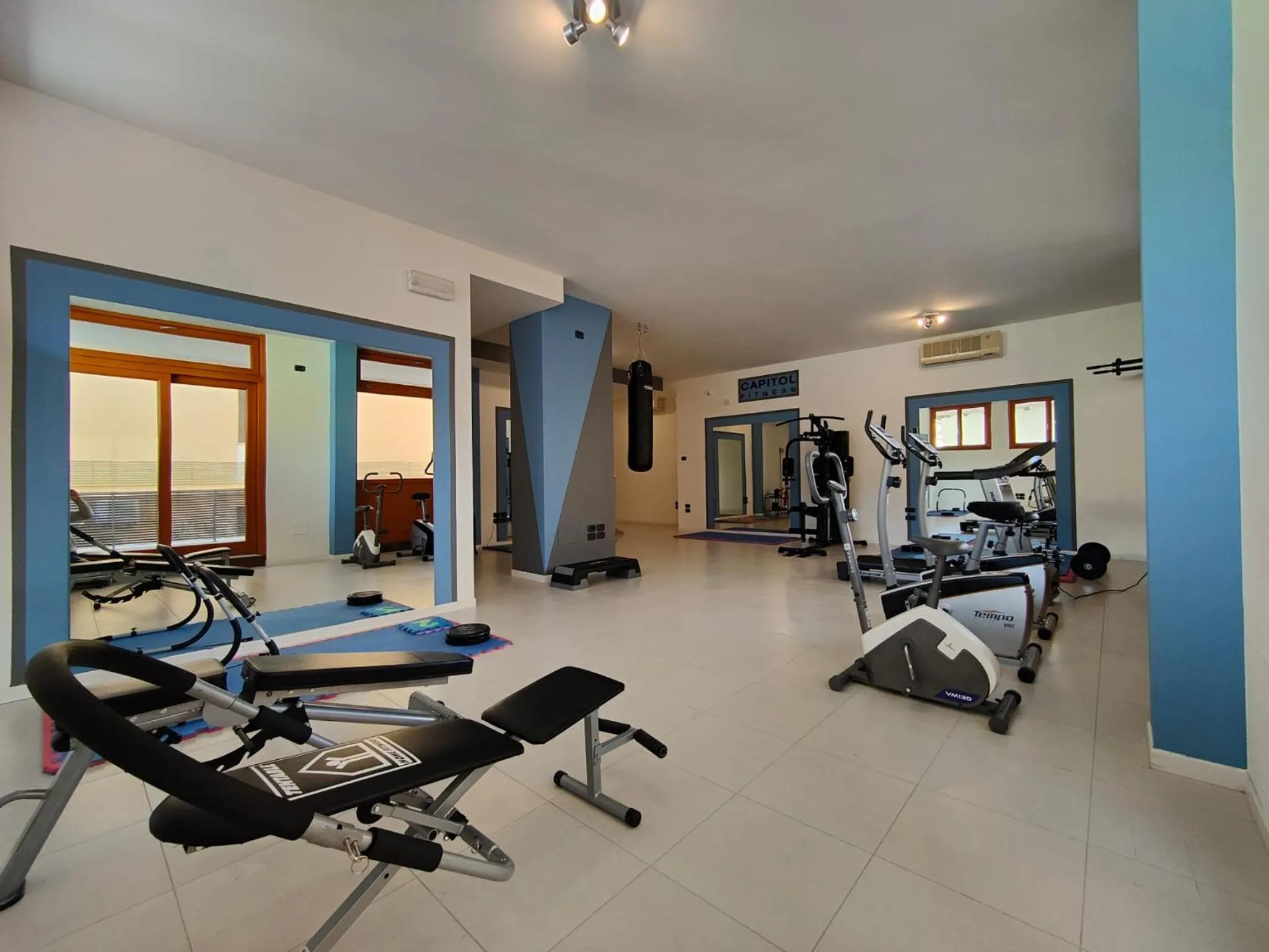 Fitness centre/facilities in Aparthotel Capitol