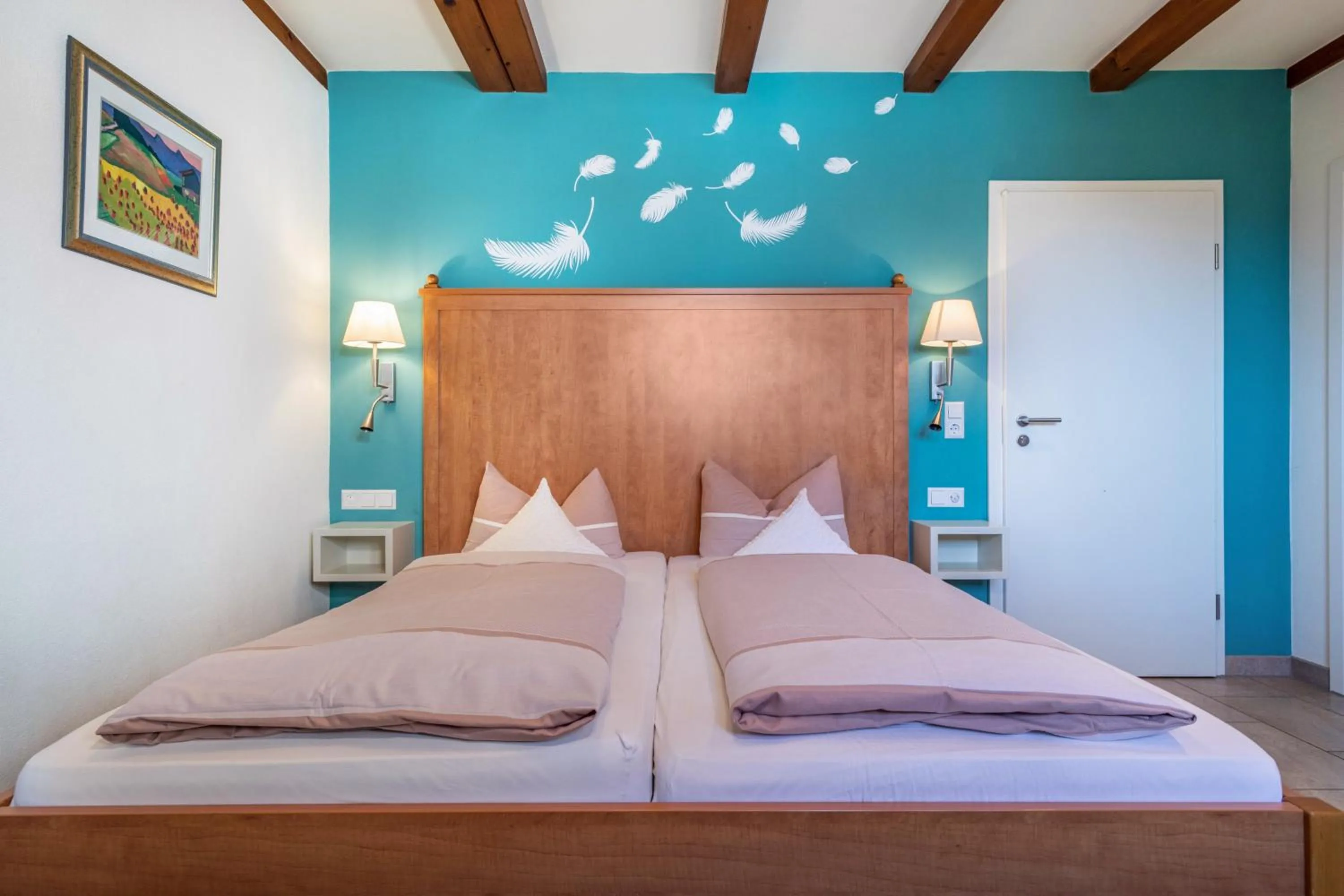 Living room, Bed in Obst- Ferienhof Ragg