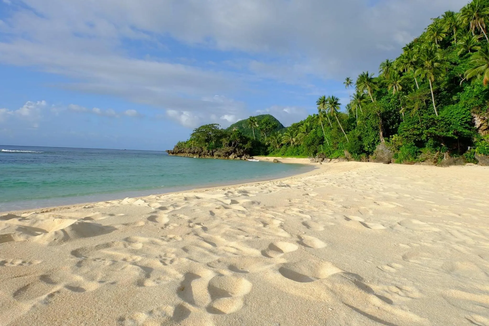Beach in White Beach Front and Cottages